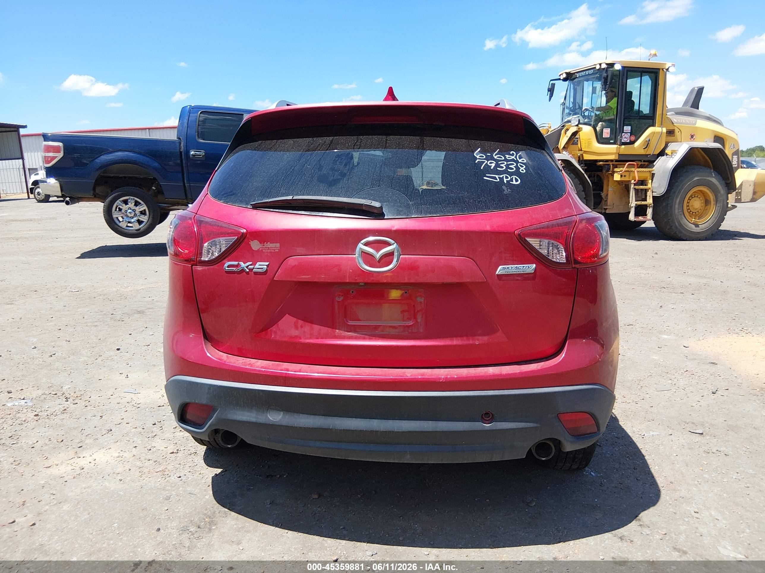 2015 Mazda Cx-5 Grand Touring Red vin: JM3KE2DYXF0540252