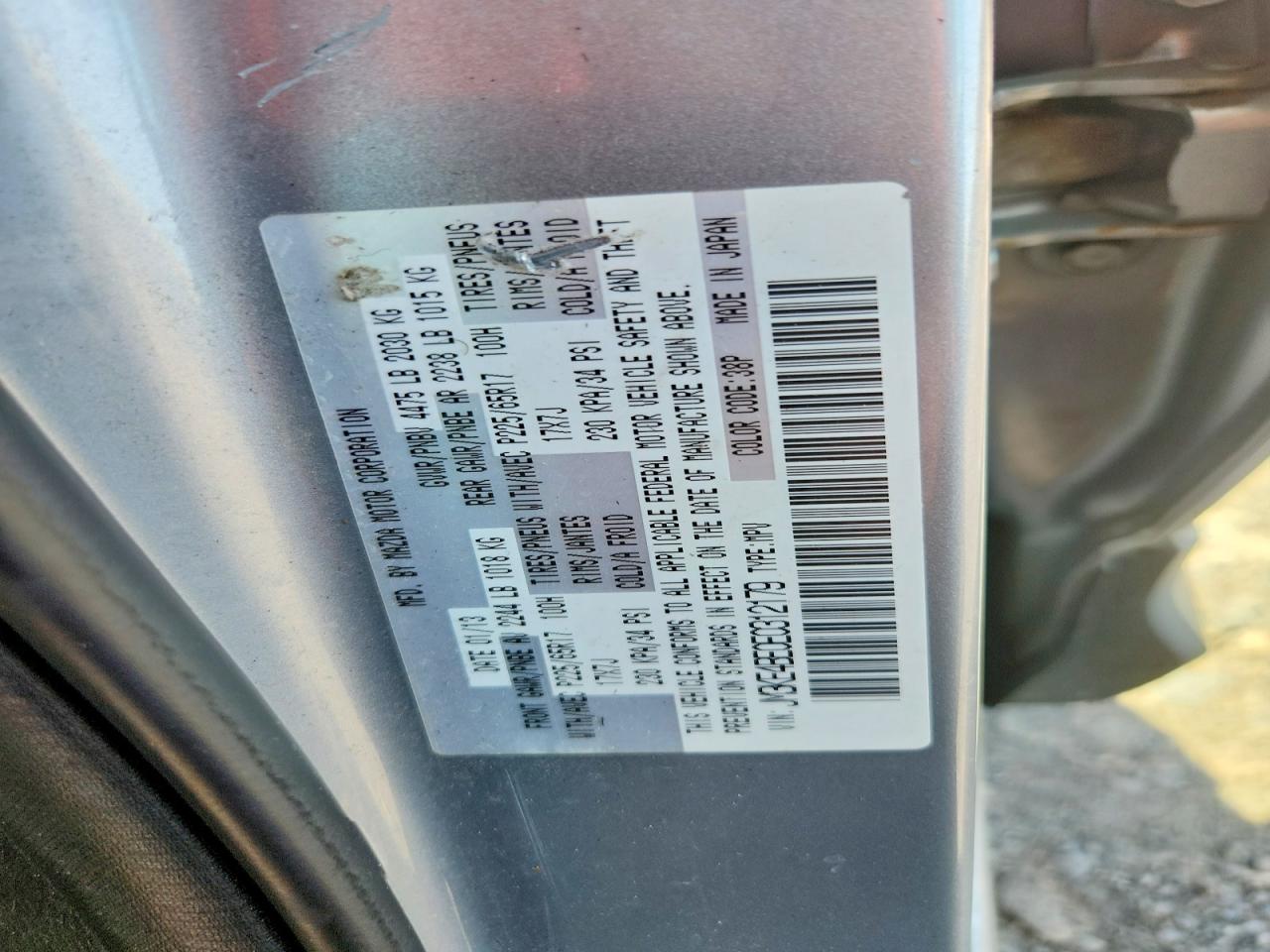 2014 Mazda Cx-5 Sport Silver vin: JM3KE4BE0E0312179