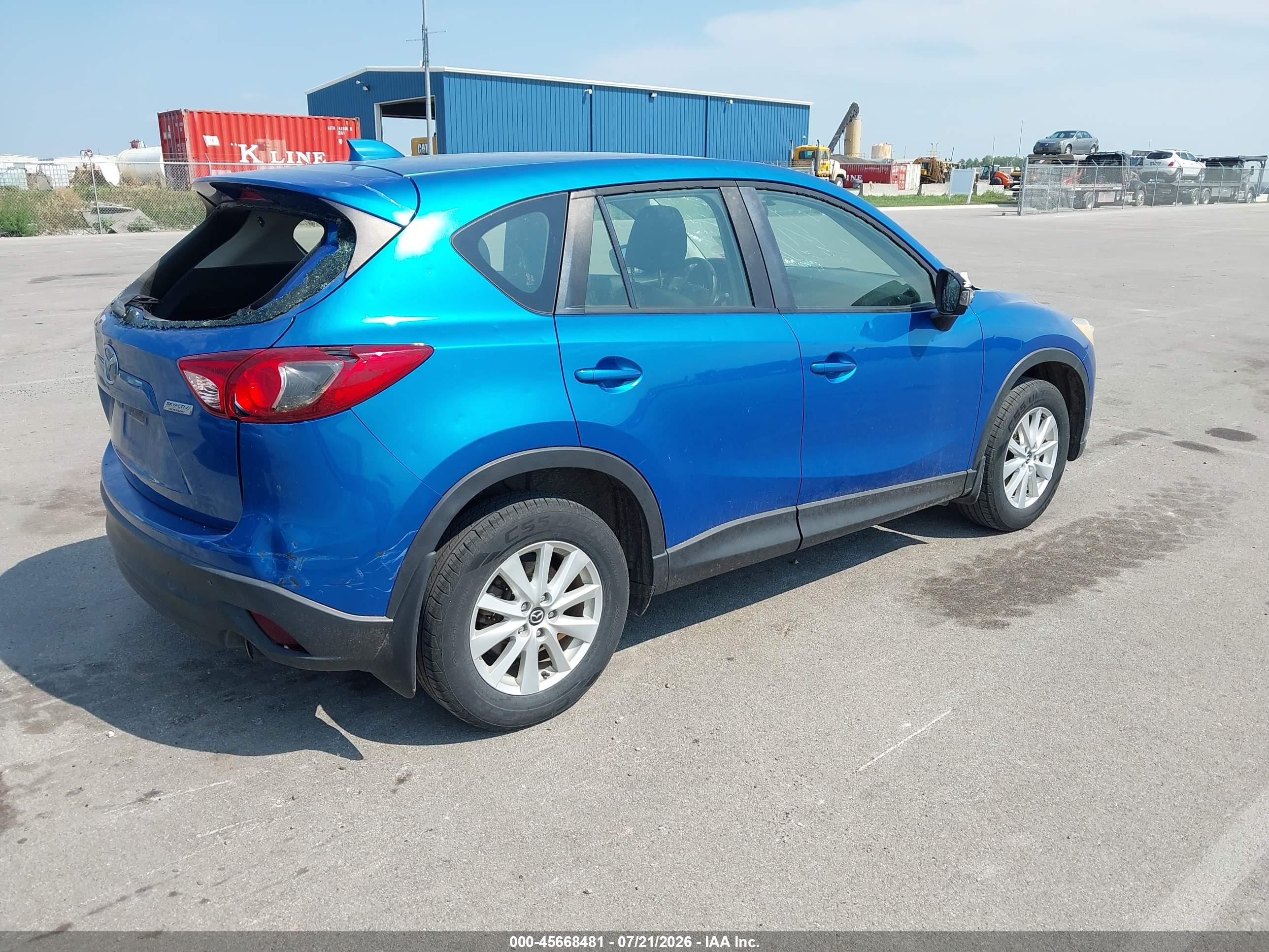 2013 Mazda Cx-5 Sport Blue vin: JM3KE4BE6D0134468