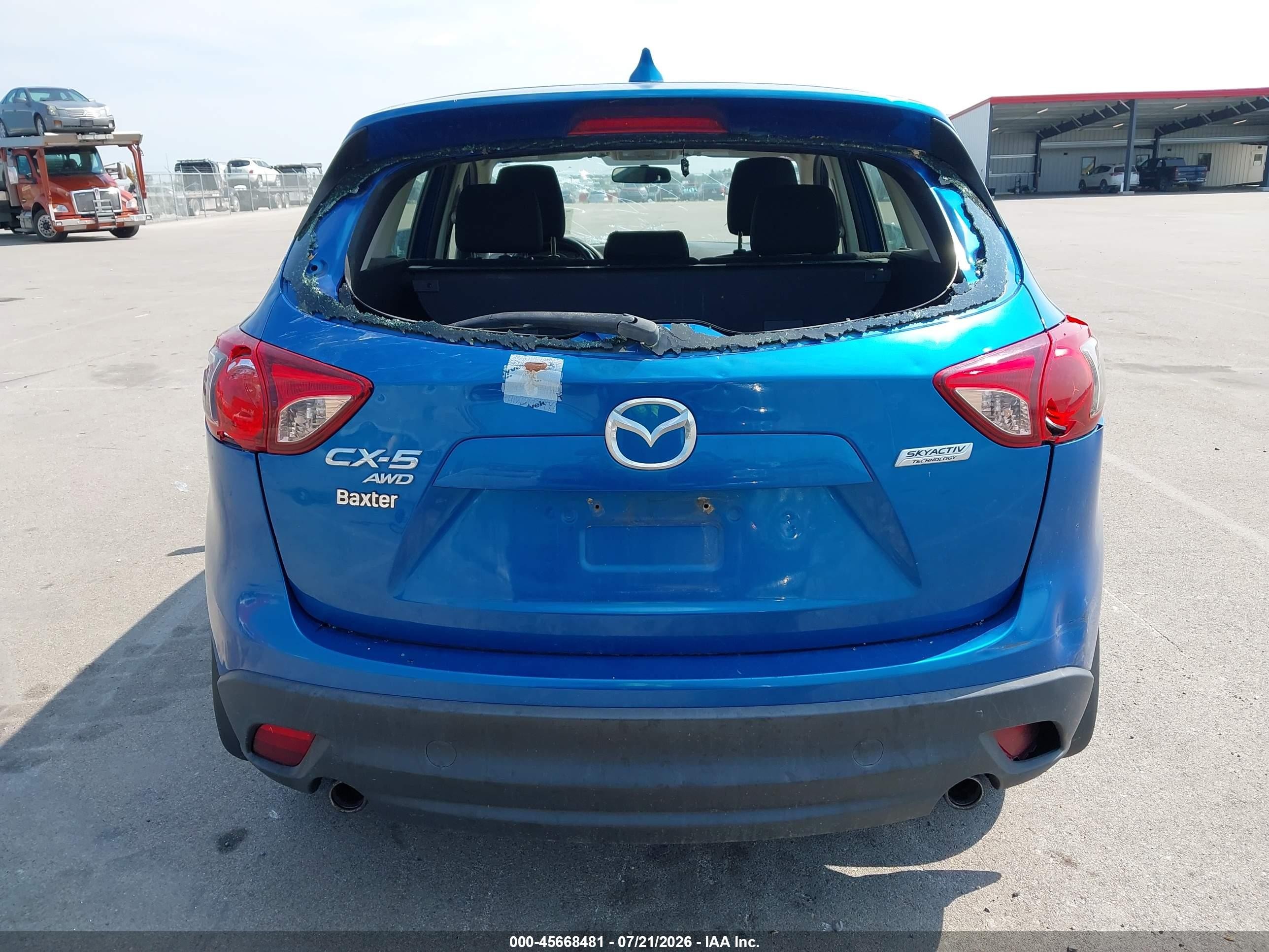 2013 Mazda Cx-5 Sport Blue vin: JM3KE4BE6D0134468