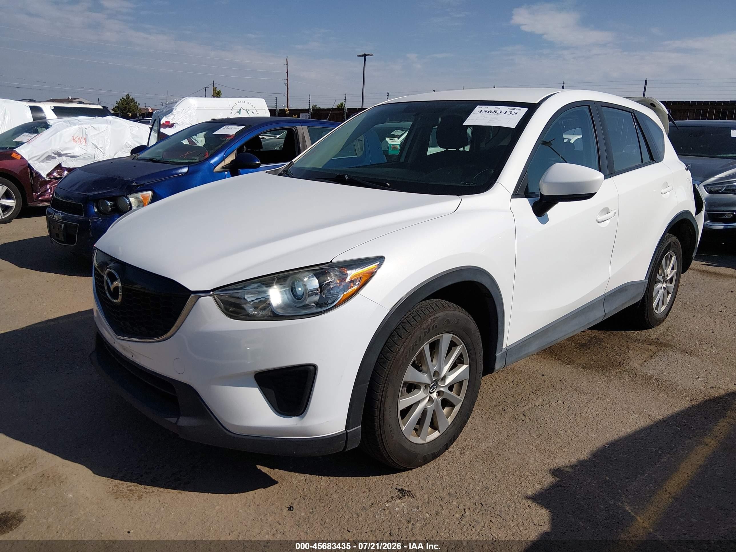 2014 Mazda Cx-5 Sport White vin: JM3KE4BE7E0424042