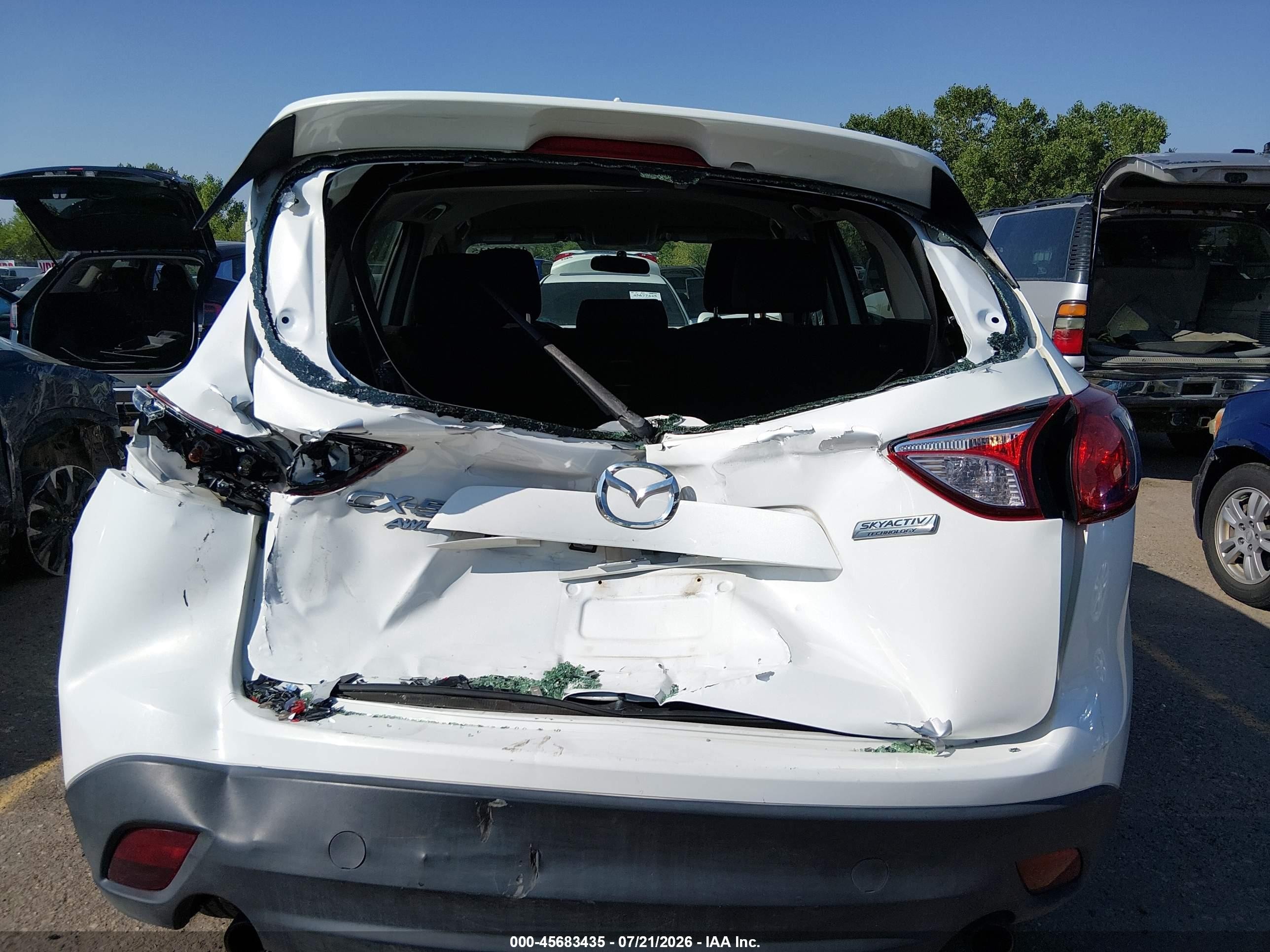 2014 Mazda Cx-5 Sport White vin: JM3KE4BE7E0424042