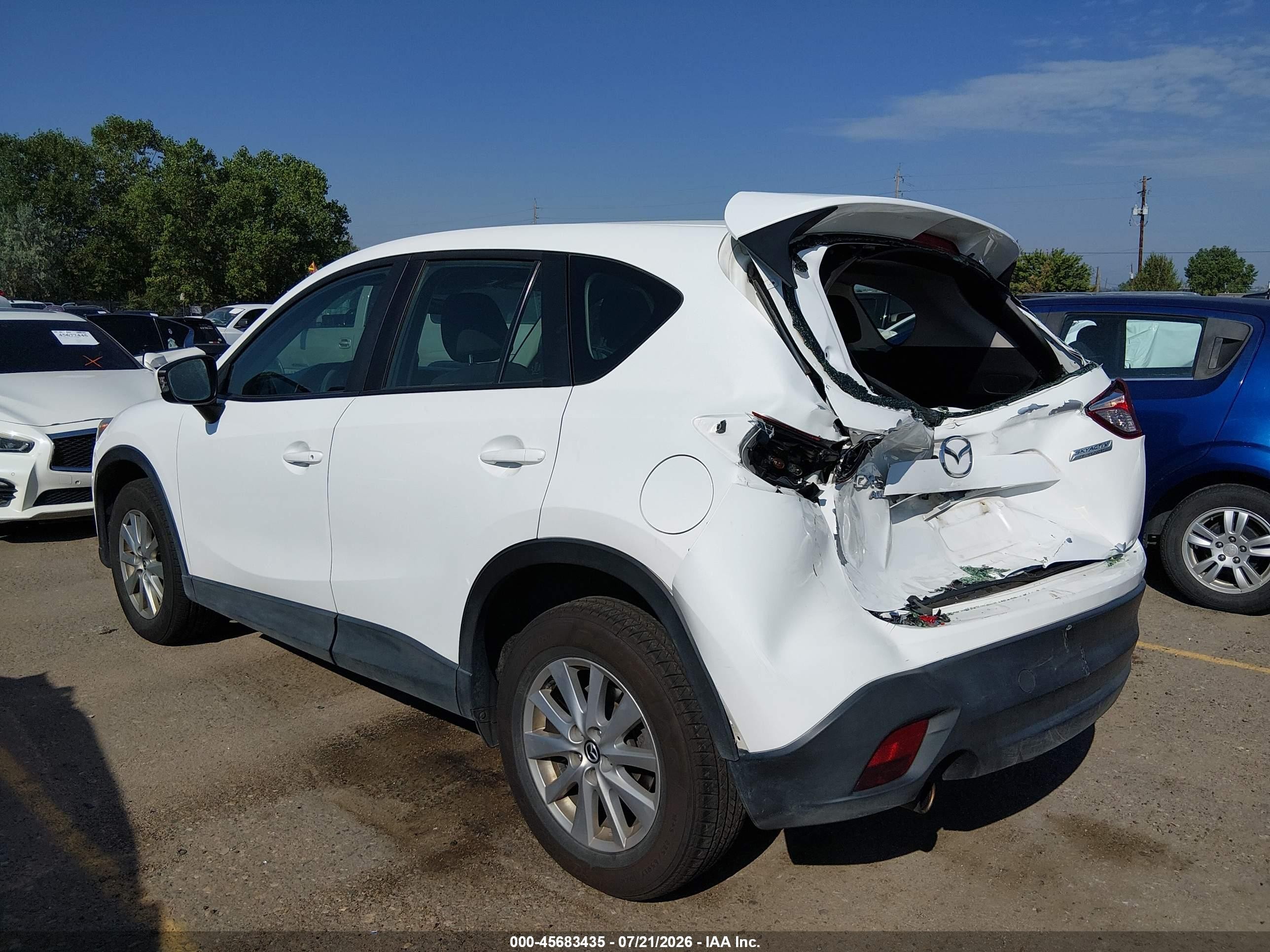 2014 Mazda Cx-5 Sport White vin: JM3KE4BE7E0424042