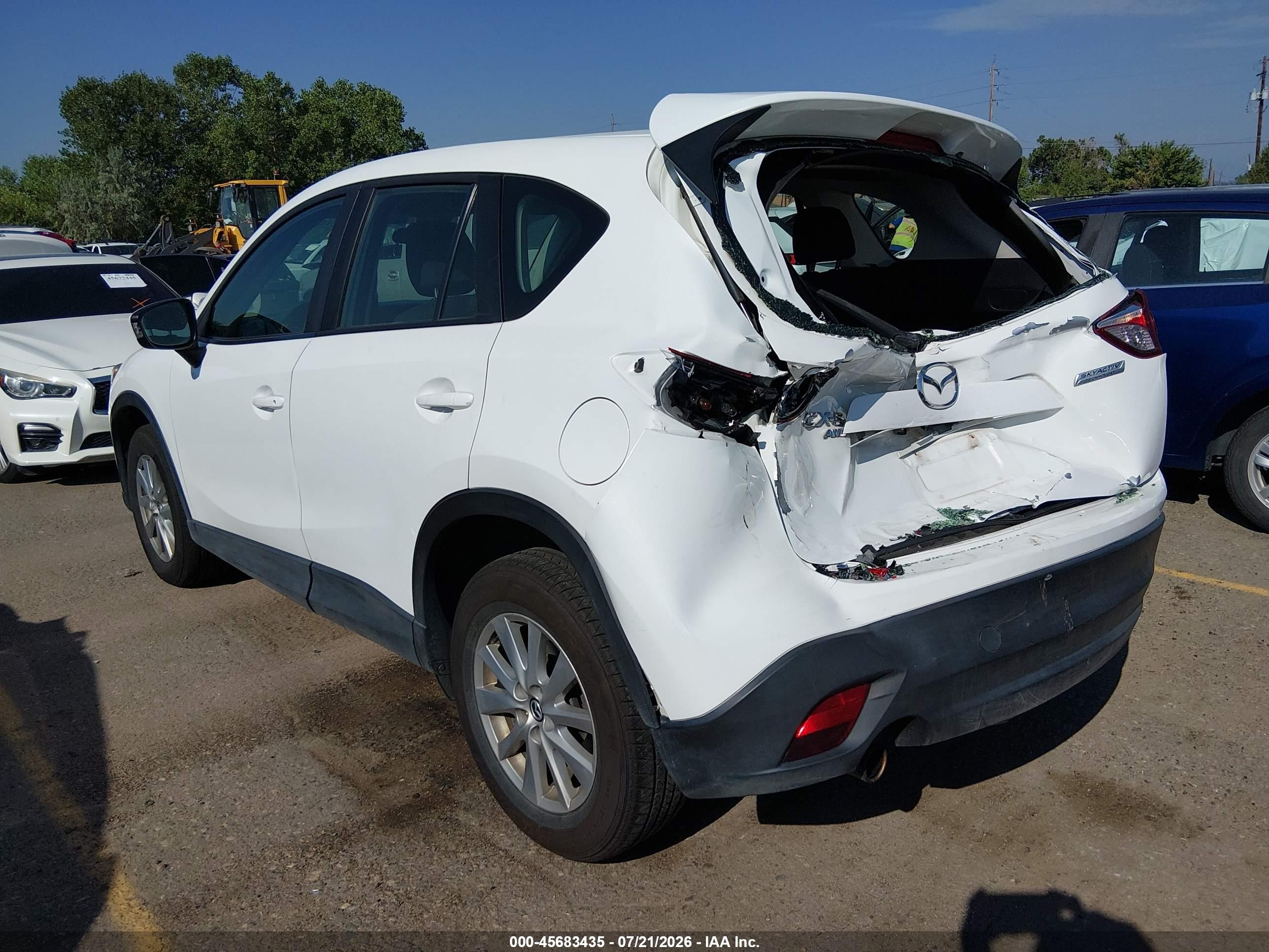 2014 Mazda Cx-5 Sport White vin: JM3KE4BE7E0424042