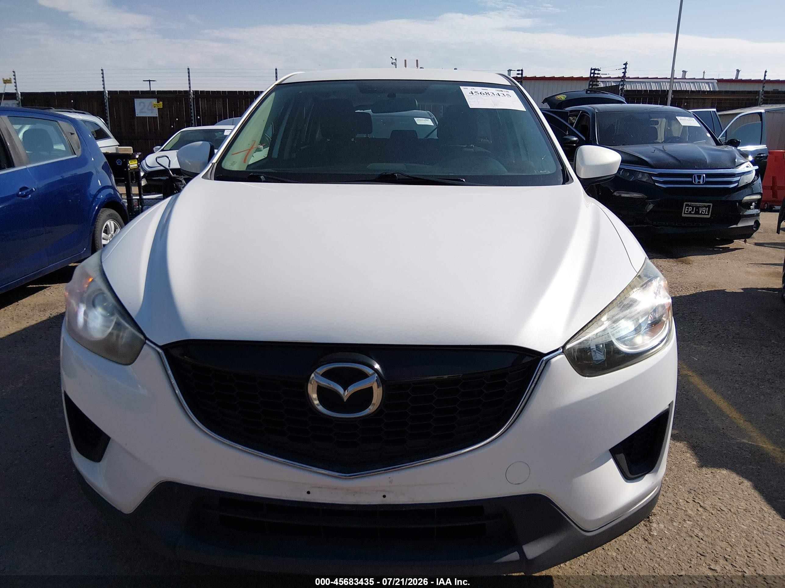 2014 Mazda Cx-5 Sport White vin: JM3KE4BE7E0424042