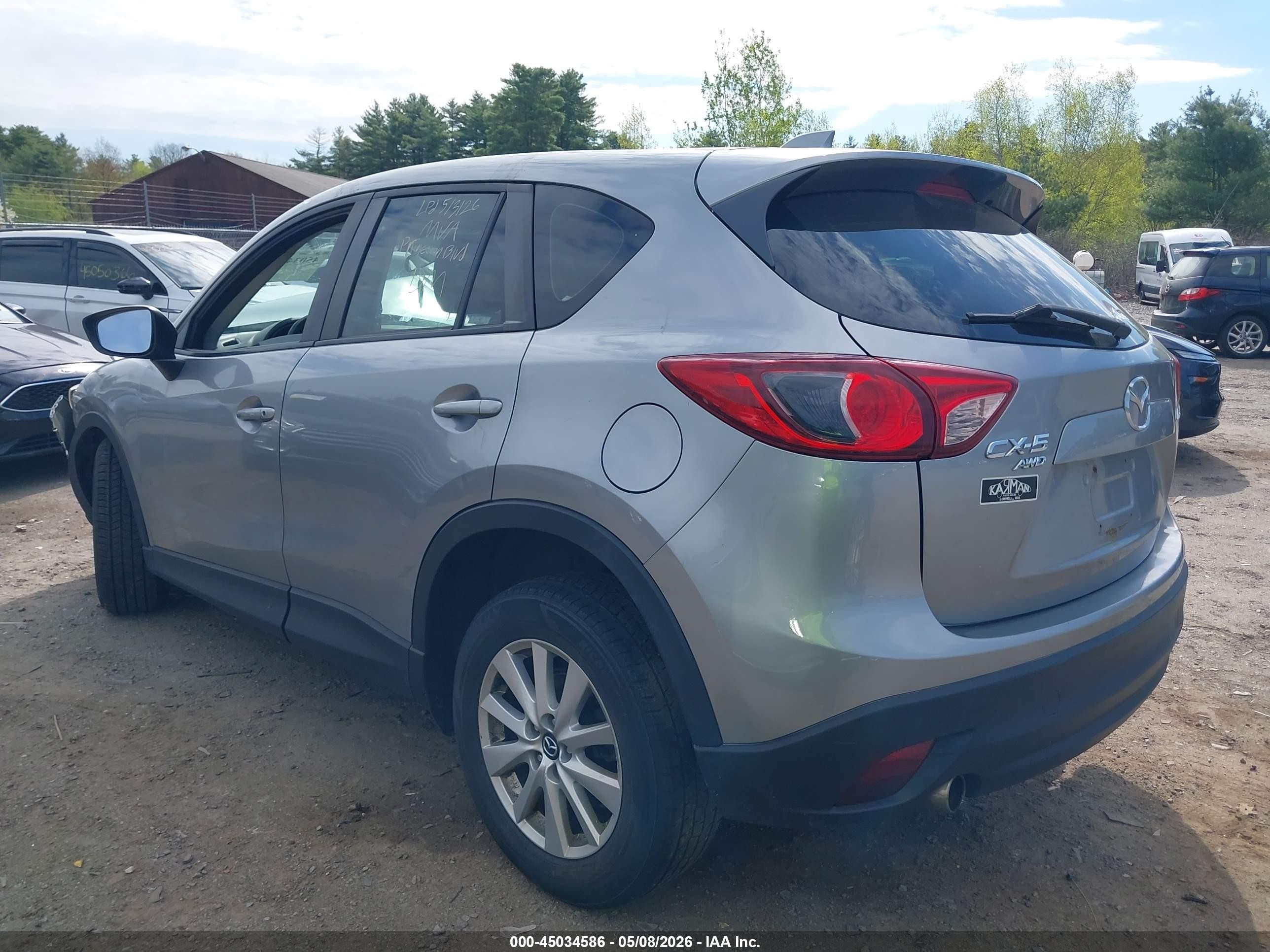 2014 Mazda Cx-5 Sport Silver vin: JM3KE4BE9E0320393