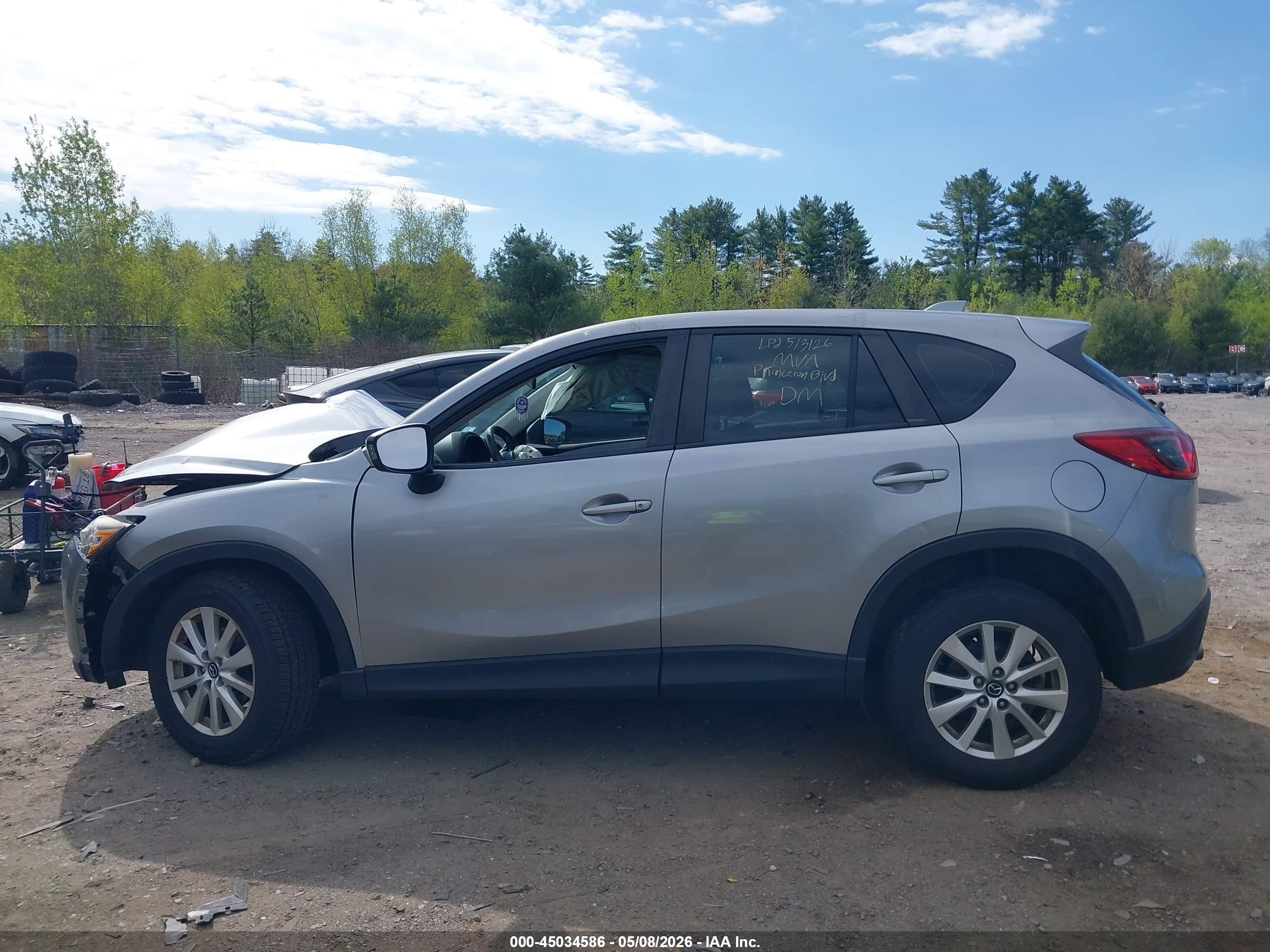2014 Mazda Cx-5 Sport Silver vin: JM3KE4BE9E0320393