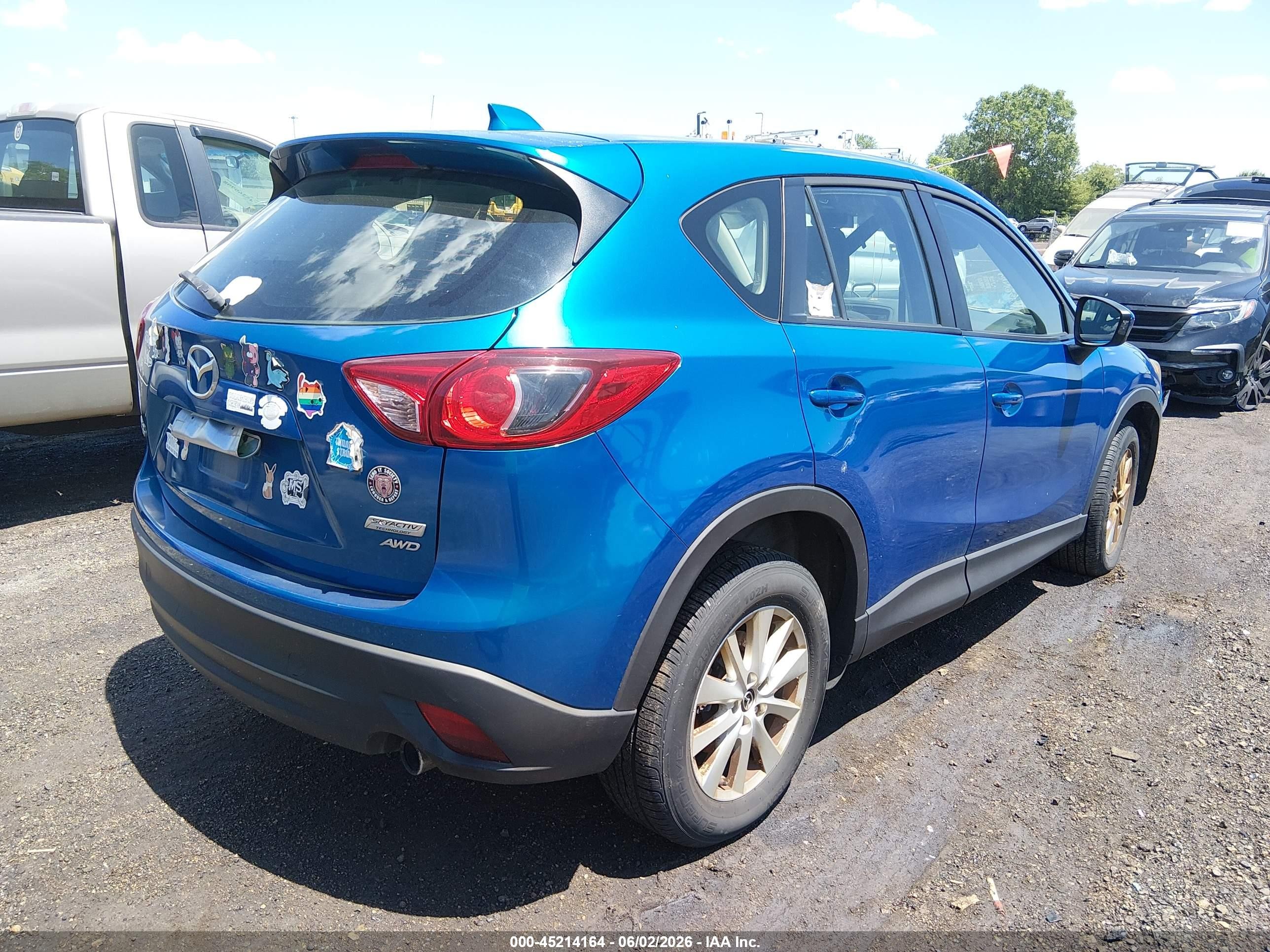 2013 Mazda Cx-5 Sport Blue vin: JM3KE4BEXD0118581