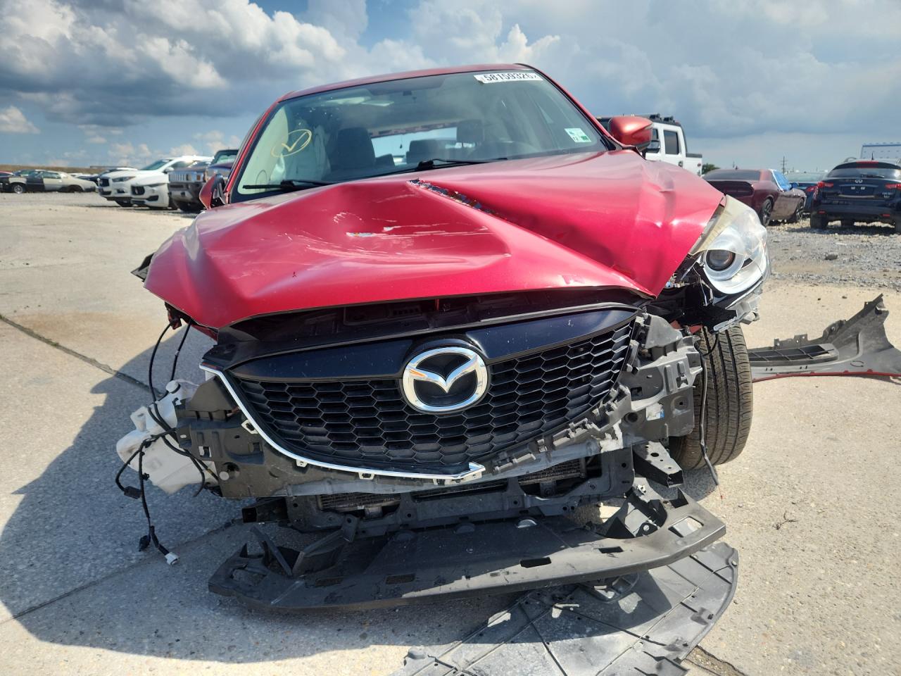 2015 Mazda Cx-5 Awd Red vin: JM3KE4BY0F0480027 Damage: Grille, Broken, Replacement Required