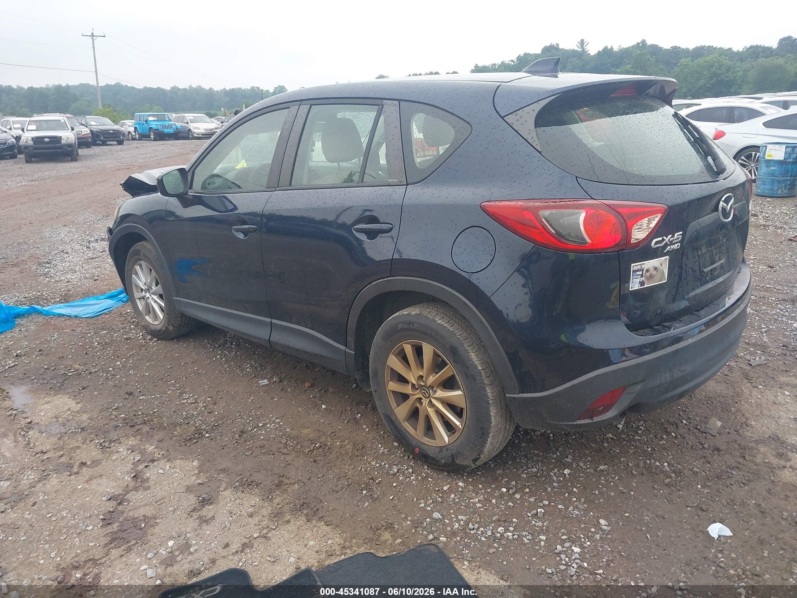 2015 Mazda Cx-5 Sport Blue vin: JM3KE4BY7F0481661