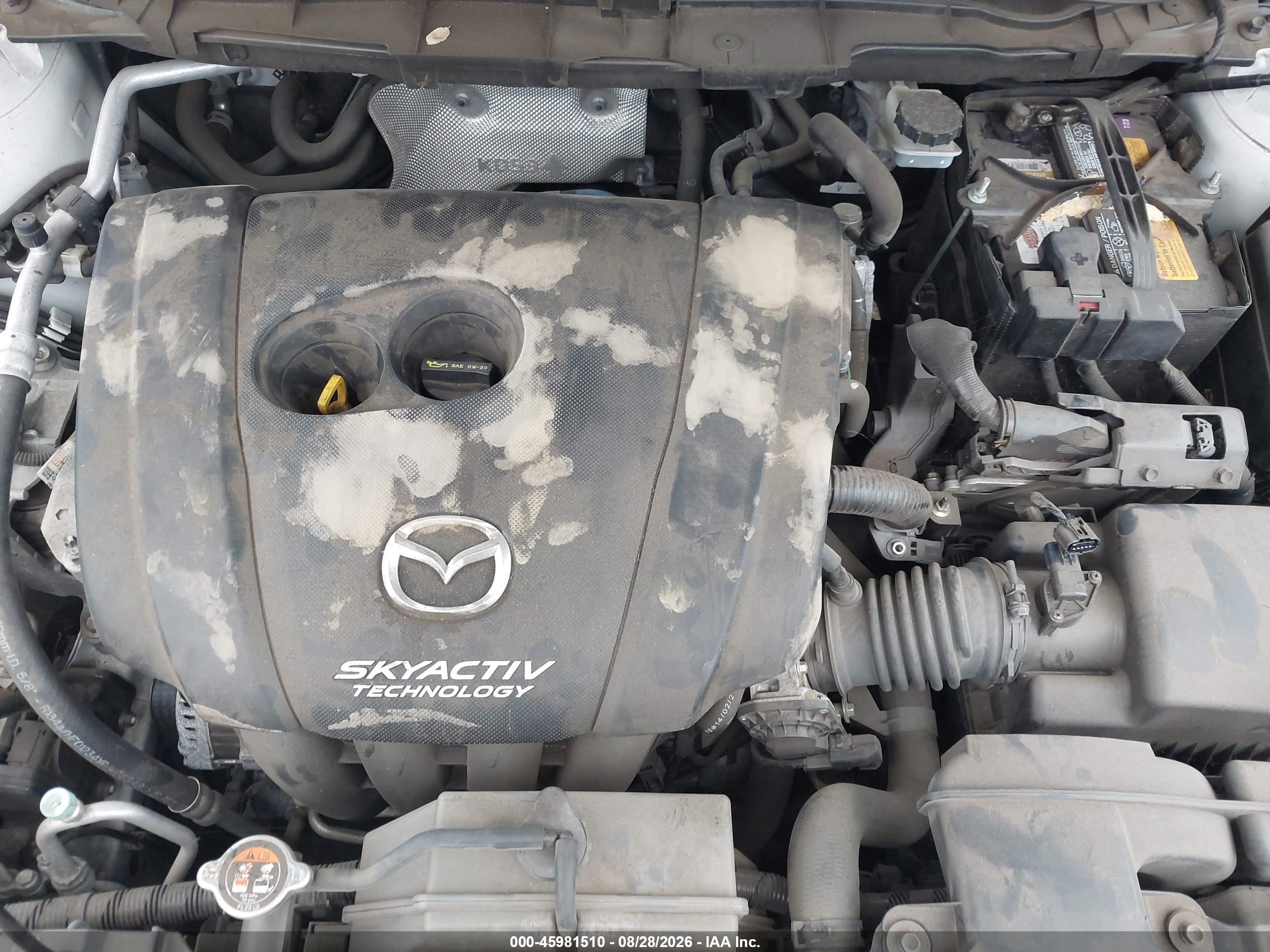 2015 Mazda Cx-5 Sport White vin: JM3KE4BY8F0486870