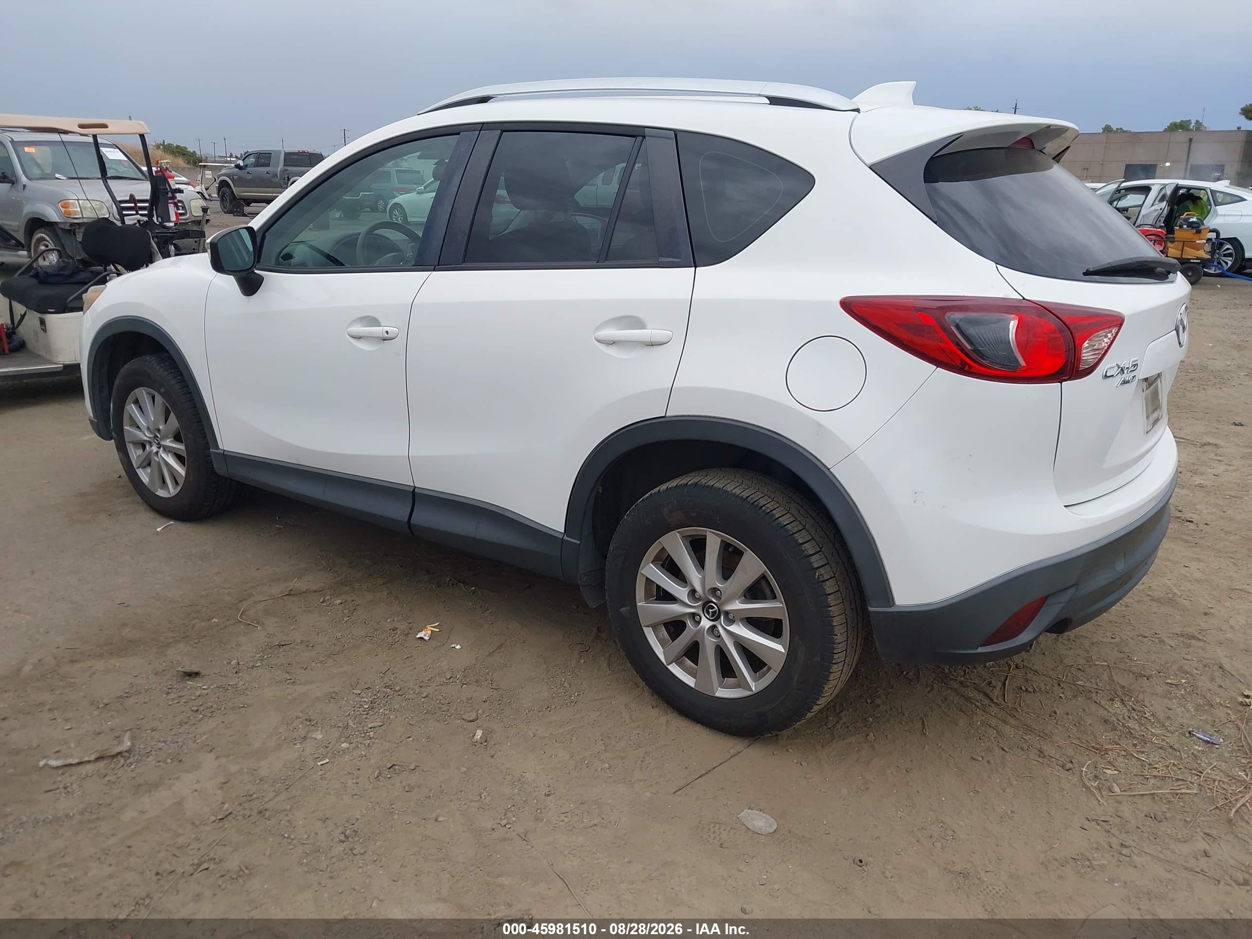 2015 Mazda Cx-5 Sport White vin: JM3KE4BY8F0486870