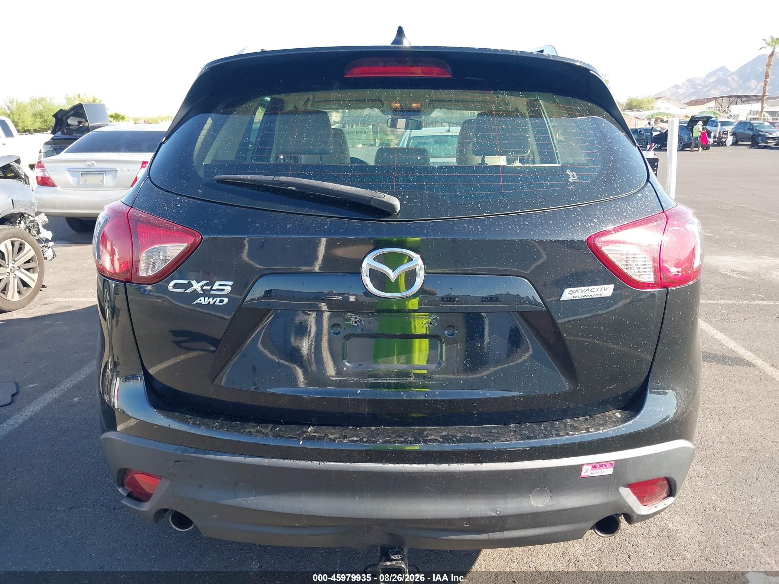 2015 Mazda Cx-5 Sport Black vin: JM3KE4BY8F0508835