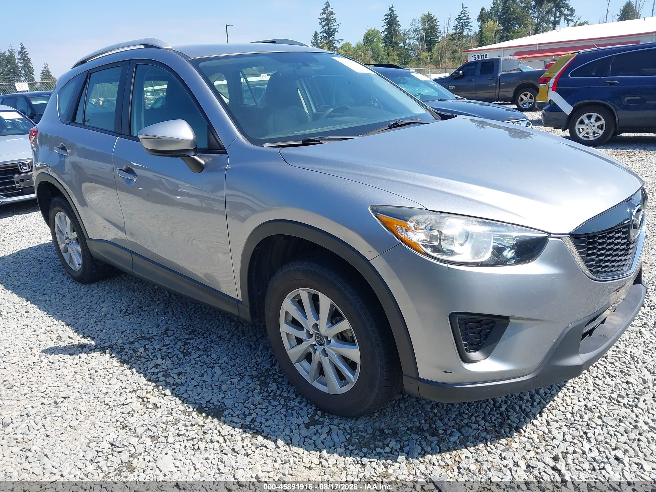 2015 Mazda Cx-5 Sport Silver vin: JM3KE4BYXF0528827