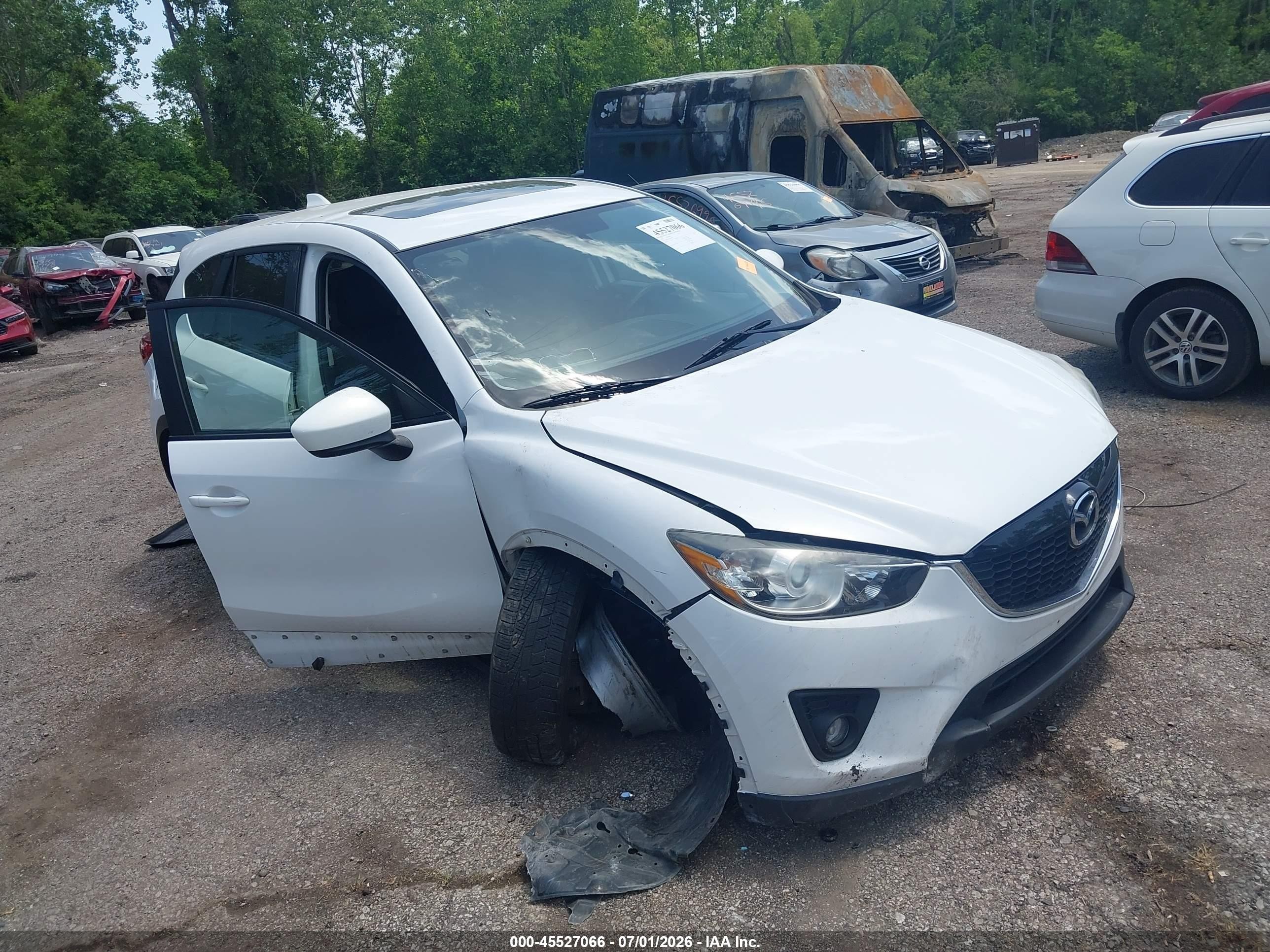 2013 Mazda Cx-5 Touring White vin: JM3KE4CE0D0120919