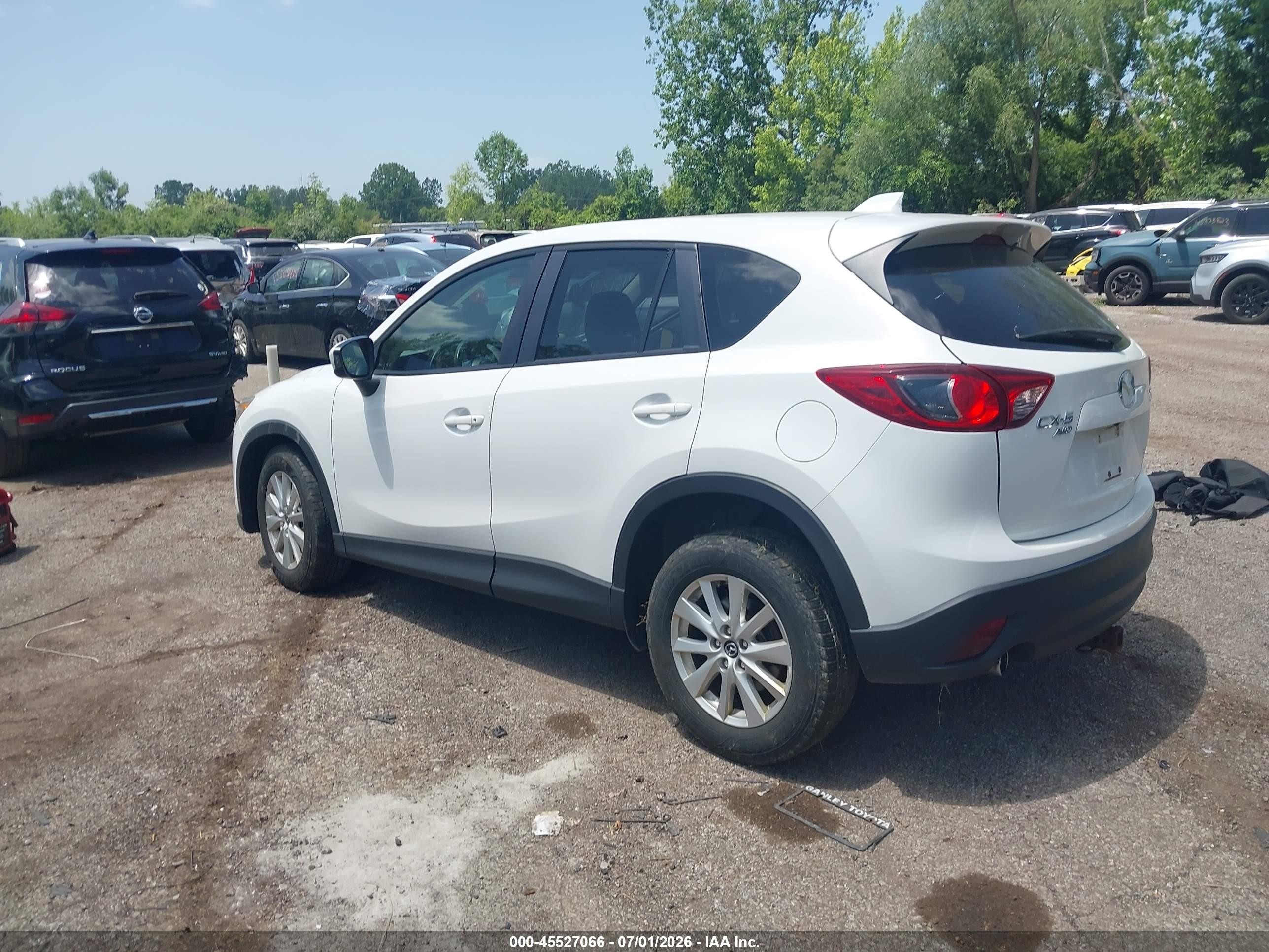 2013 Mazda Cx-5 Touring White vin: JM3KE4CE0D0120919