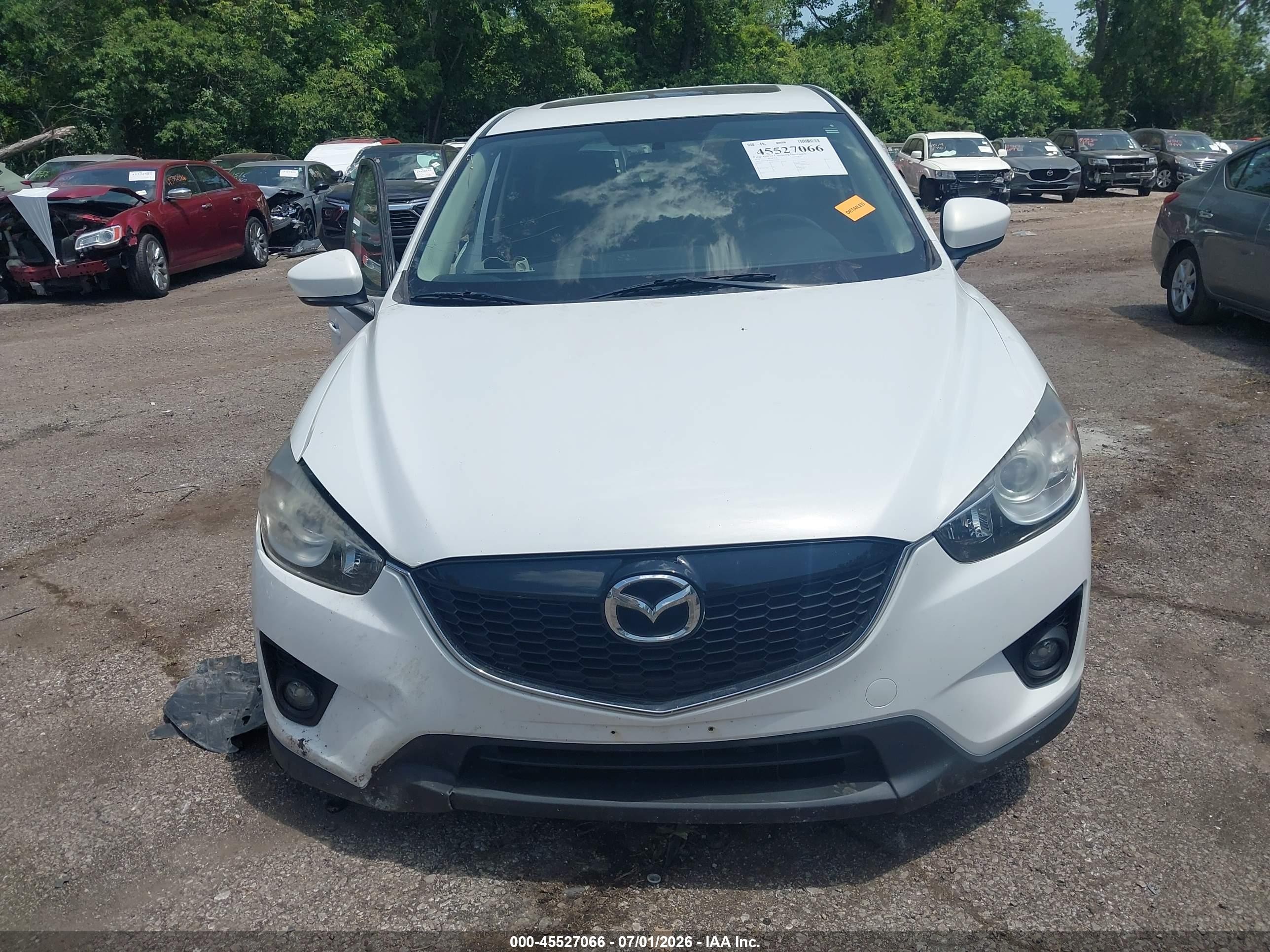 2013 Mazda Cx-5 Touring White vin: JM3KE4CE0D0120919