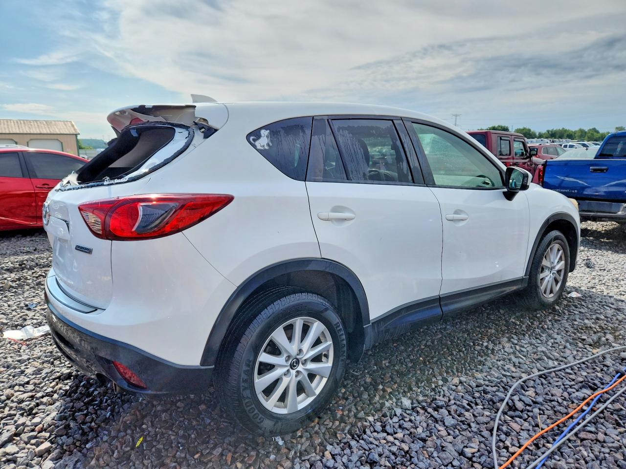 2013 Mazda Cx-5 Touring White vin: JM3KE4CE1D0147823