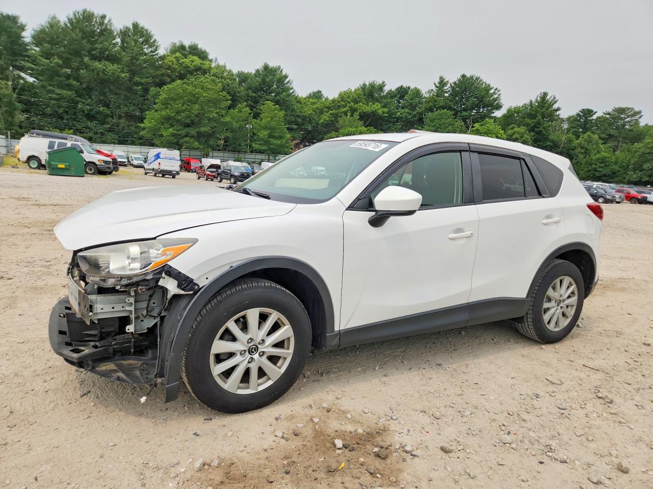 2013 Mazda Cx-5 Touring White vin: JM3KE4CE2D0165554