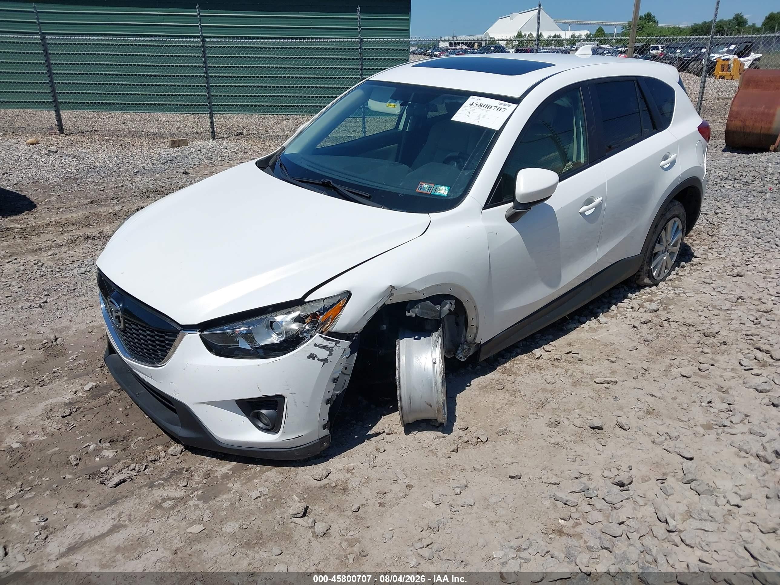 2013 Mazda Cx-5 Touring White vin: JM3KE4CE3D0119697