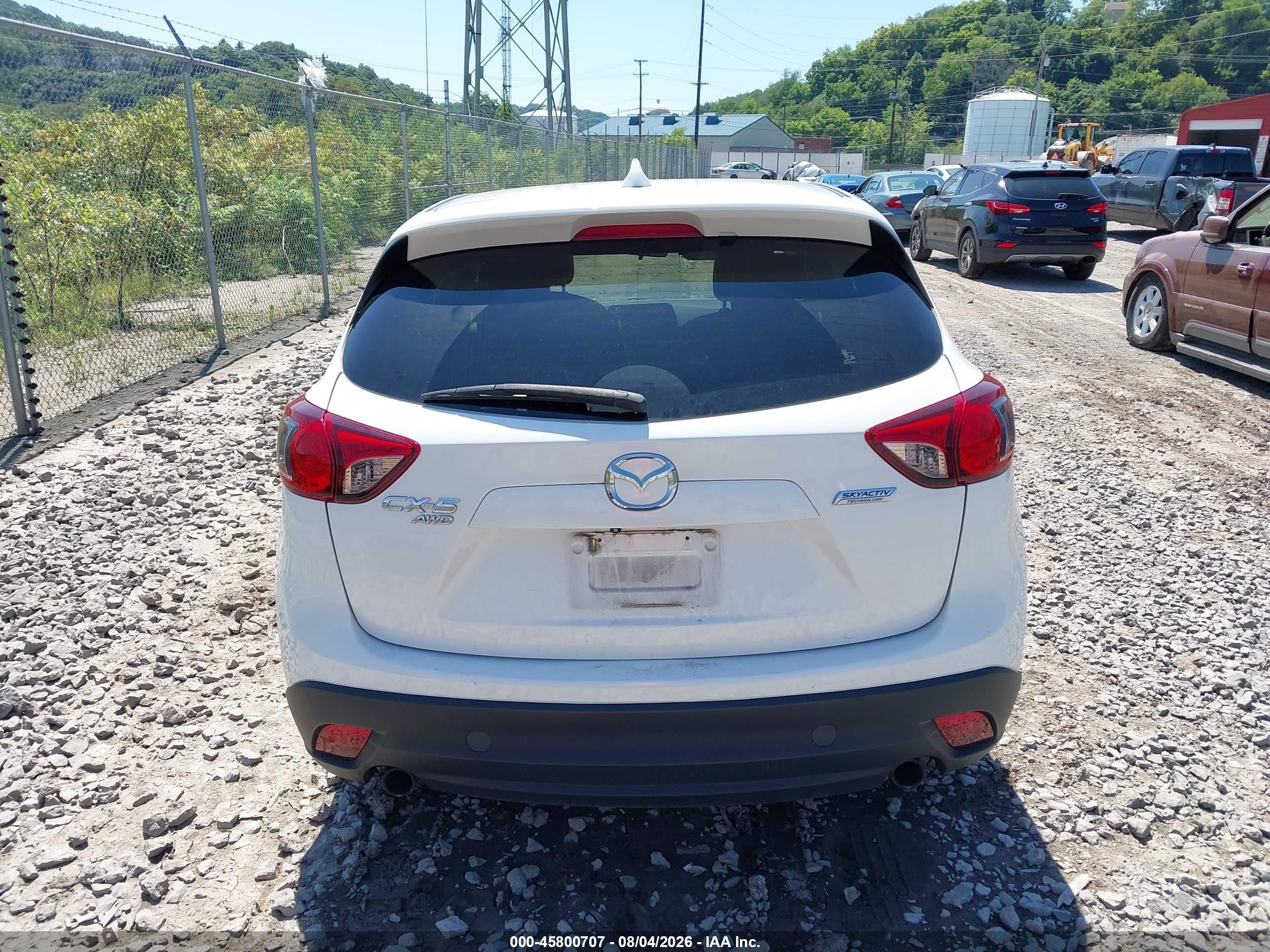 2013 Mazda Cx-5 Touring White vin: JM3KE4CE3D0119697