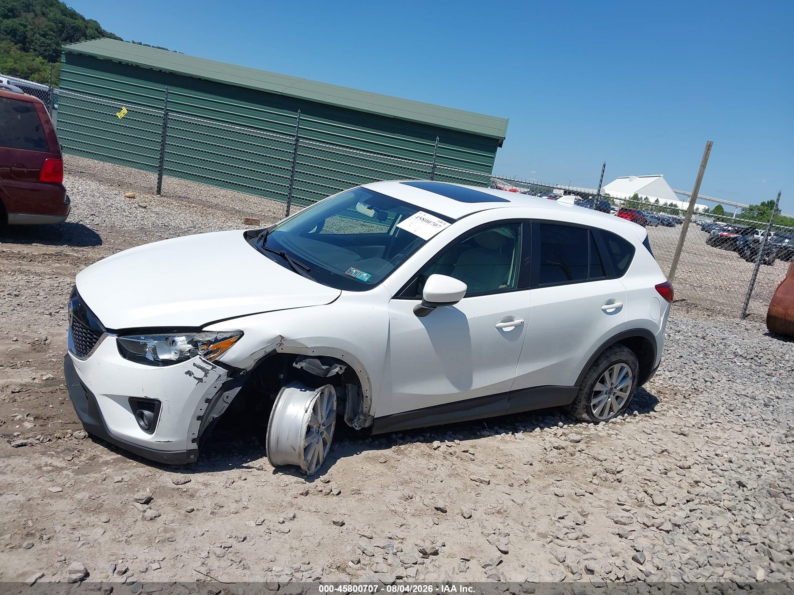 2013 Mazda Cx-5 Touring White vin: JM3KE4CE3D0119697