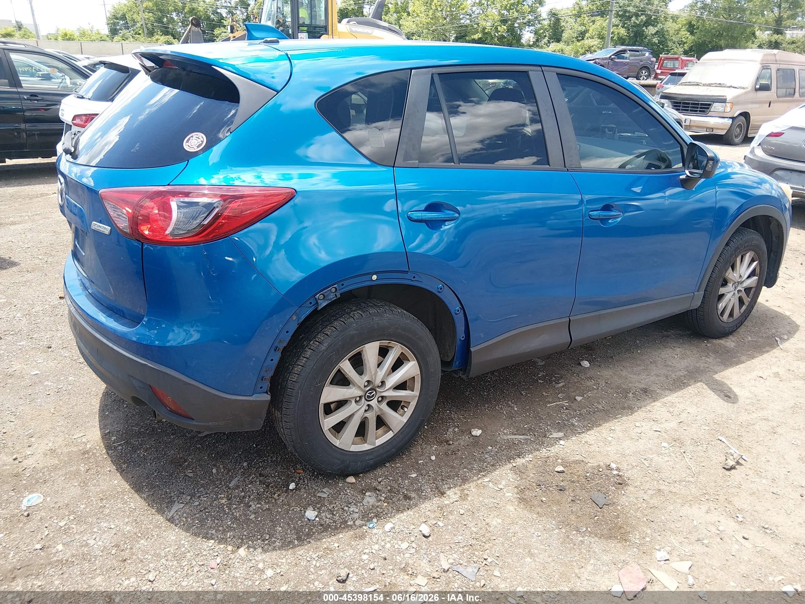 2013 Mazda Cx-5 Touring Blue vin: JM3KE4CE4D0143748