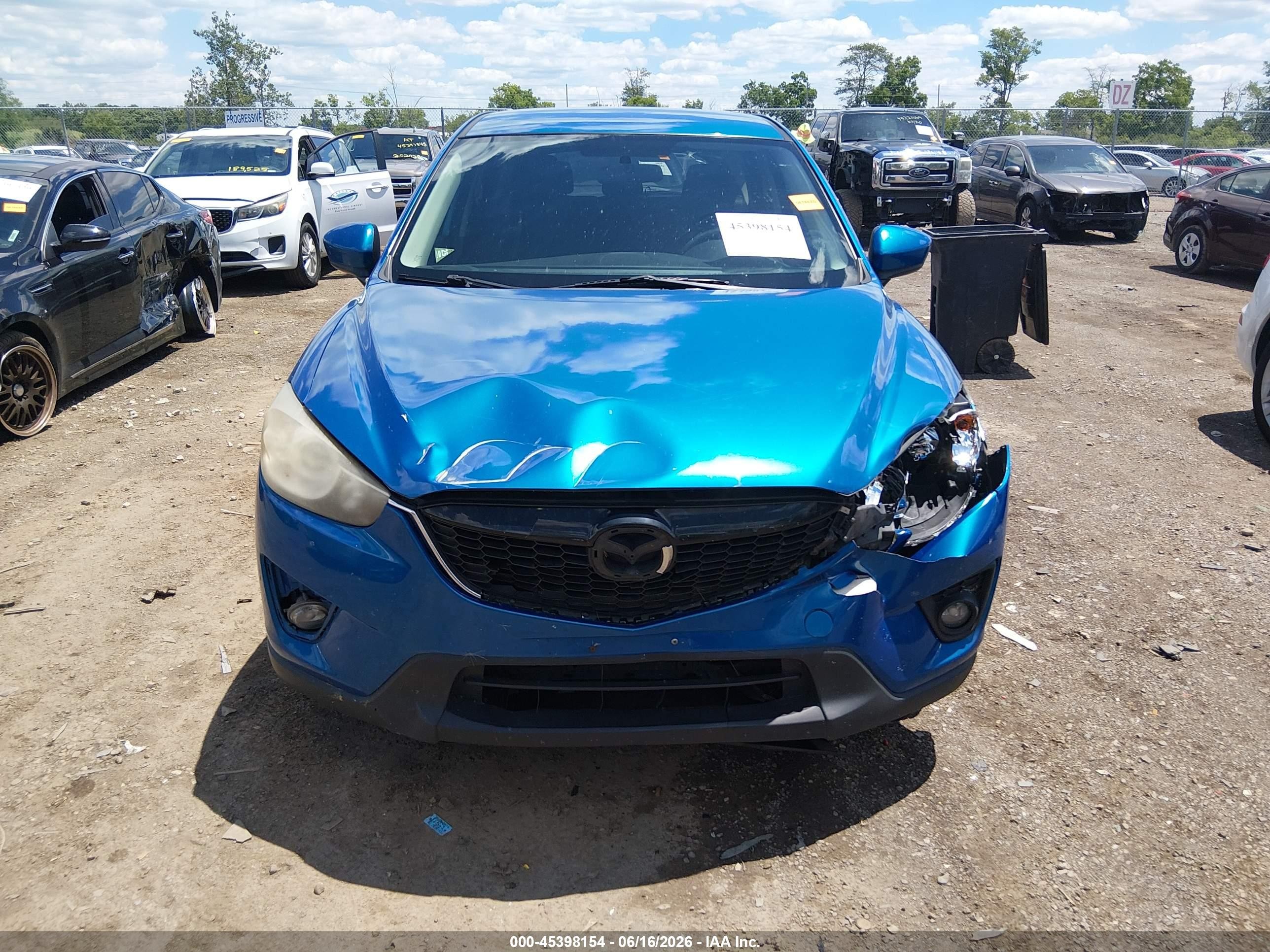 2013 Mazda Cx-5 Touring Blue vin: JM3KE4CE4D0143748