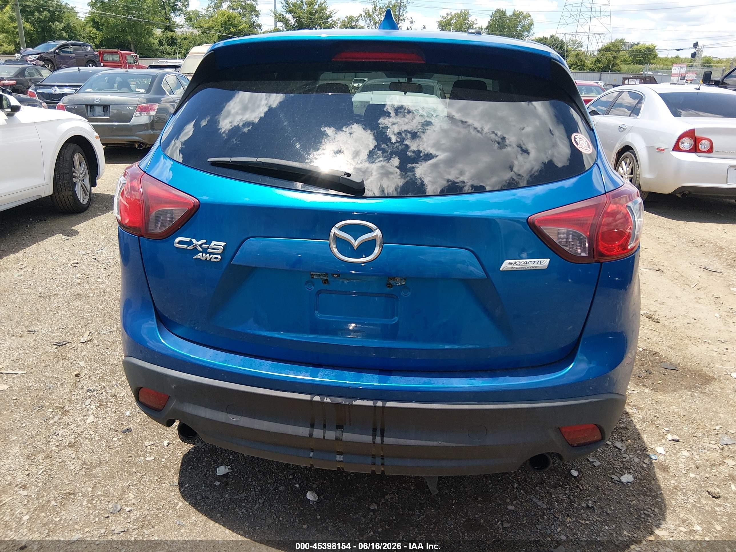 2013 Mazda Cx-5 Touring Blue vin: JM3KE4CE4D0143748