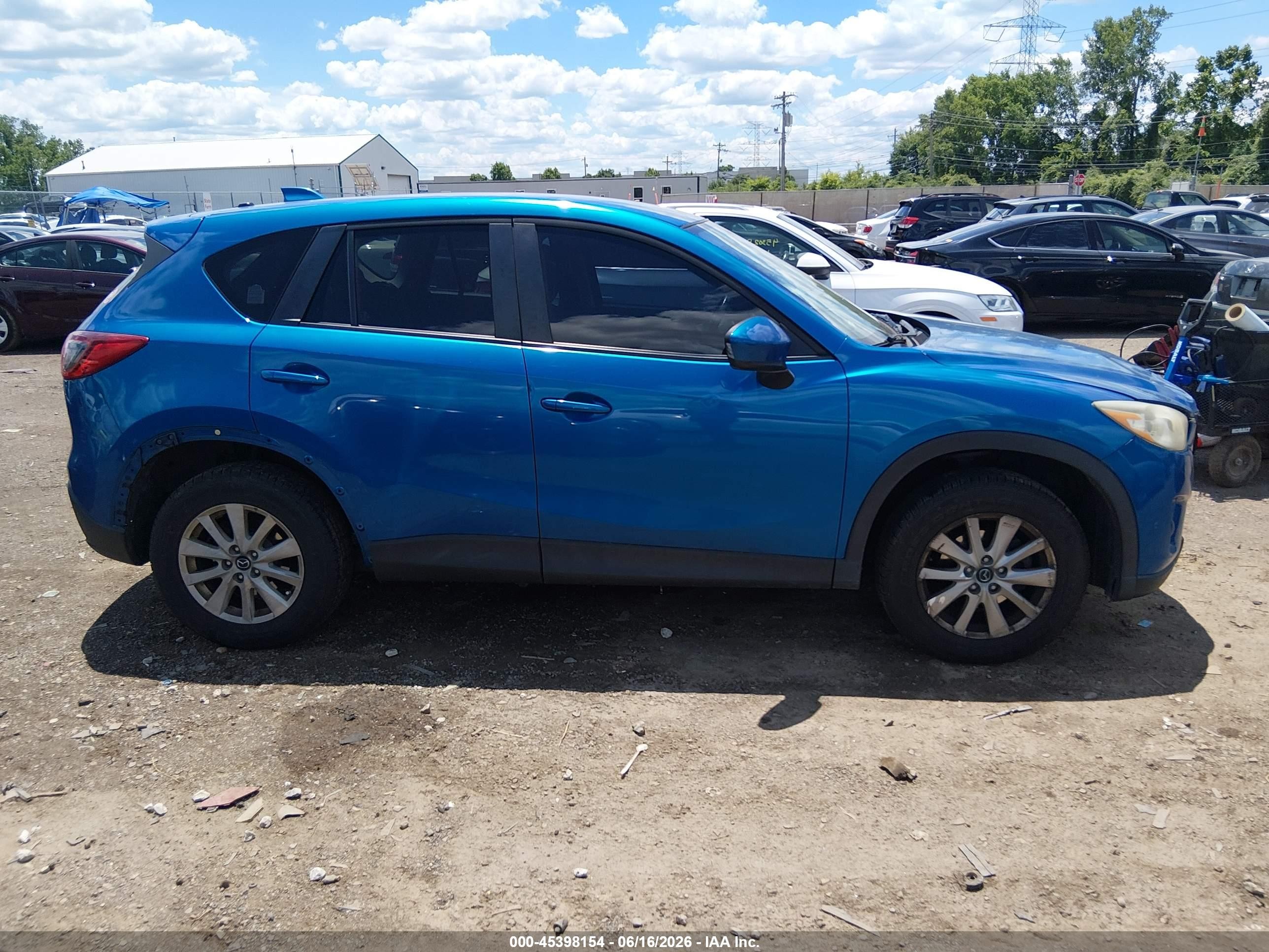 2013 Mazda Cx-5 Touring Blue vin: JM3KE4CE4D0143748