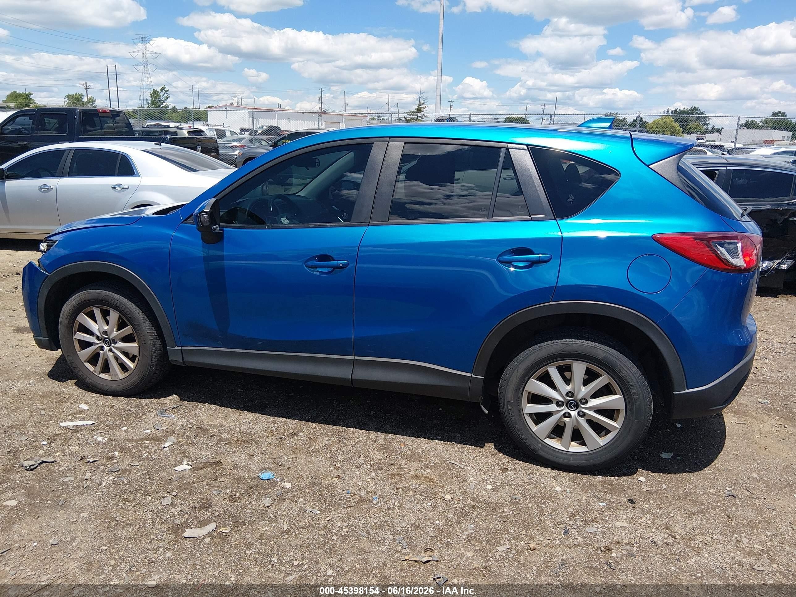 2013 Mazda Cx-5 Touring Blue vin: JM3KE4CE4D0143748
