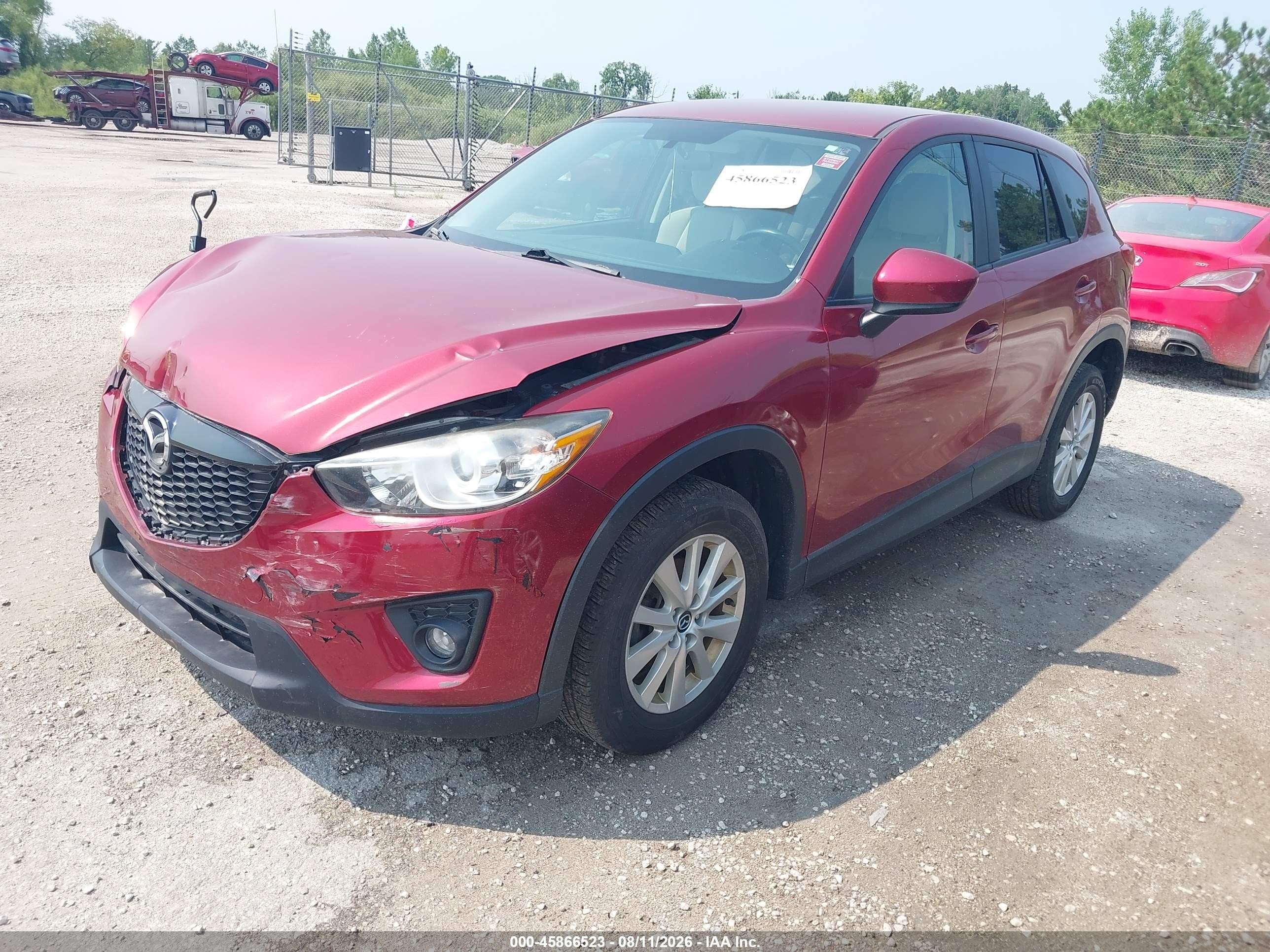 2013 Mazda Cx-5 Touring Red vin: JM3KE4CE4D0160419