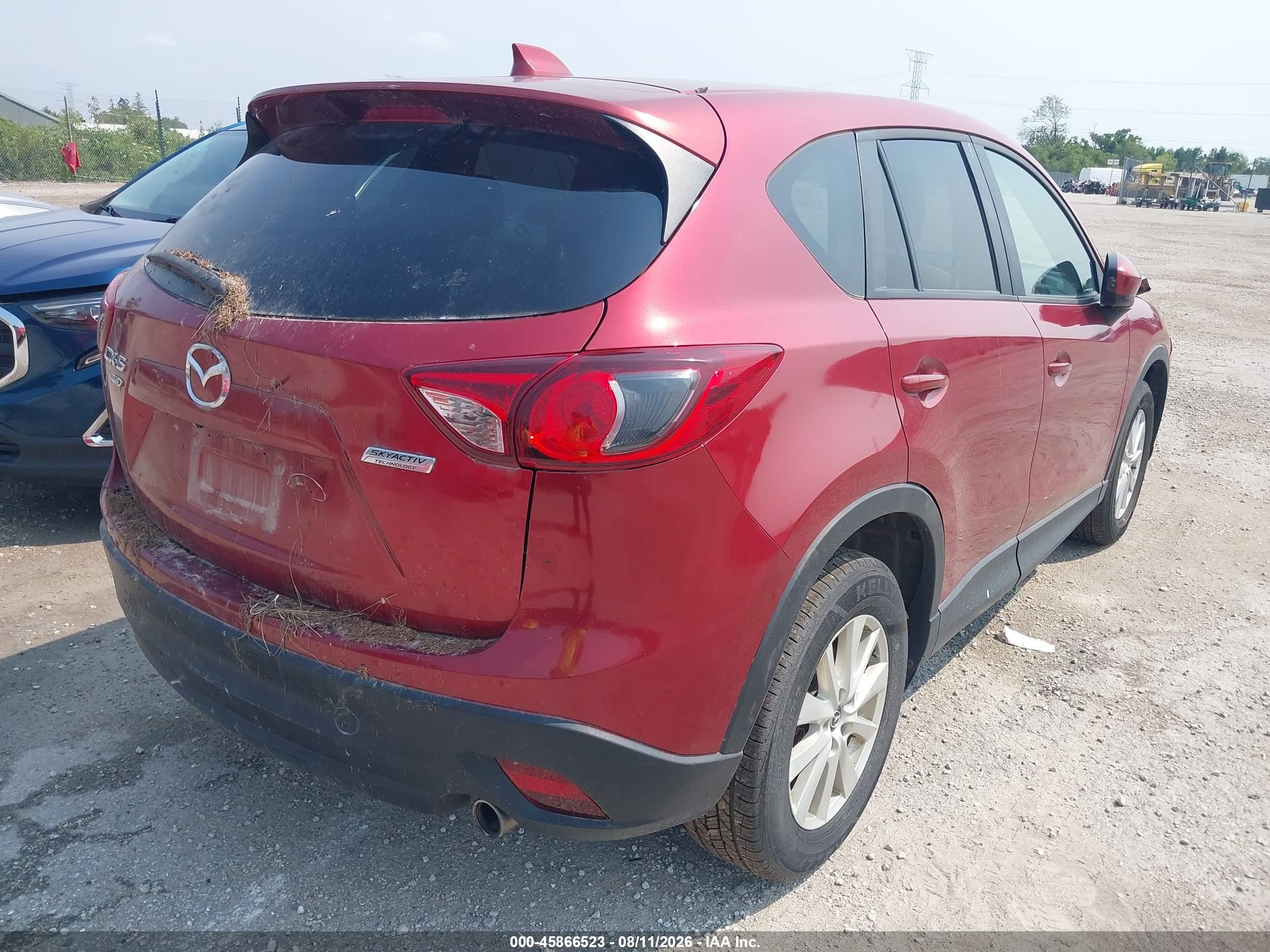 2013 Mazda Cx-5 Touring Red vin: JM3KE4CE4D0160419