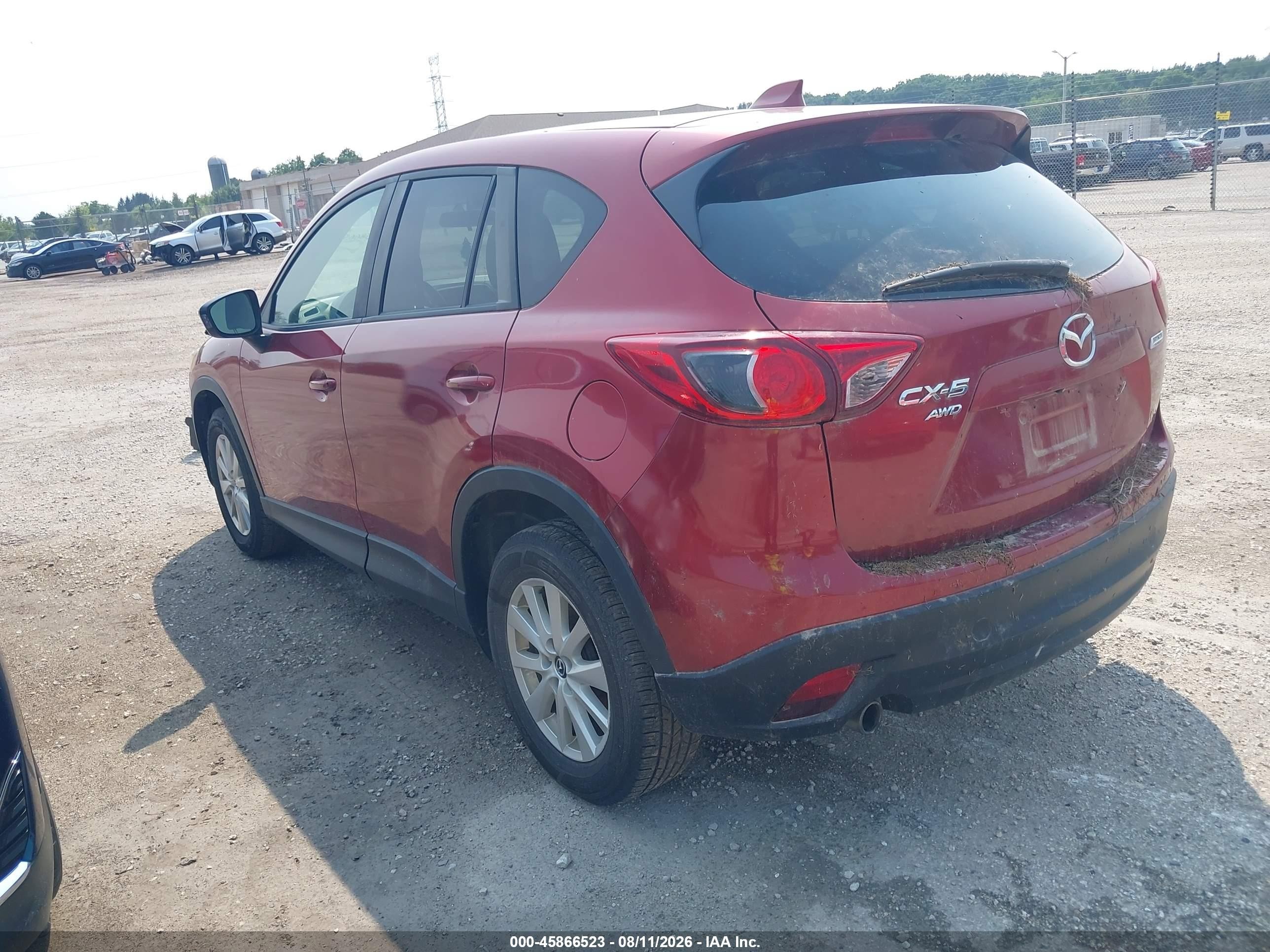 2013 Mazda Cx-5 Touring Red vin: JM3KE4CE4D0160419