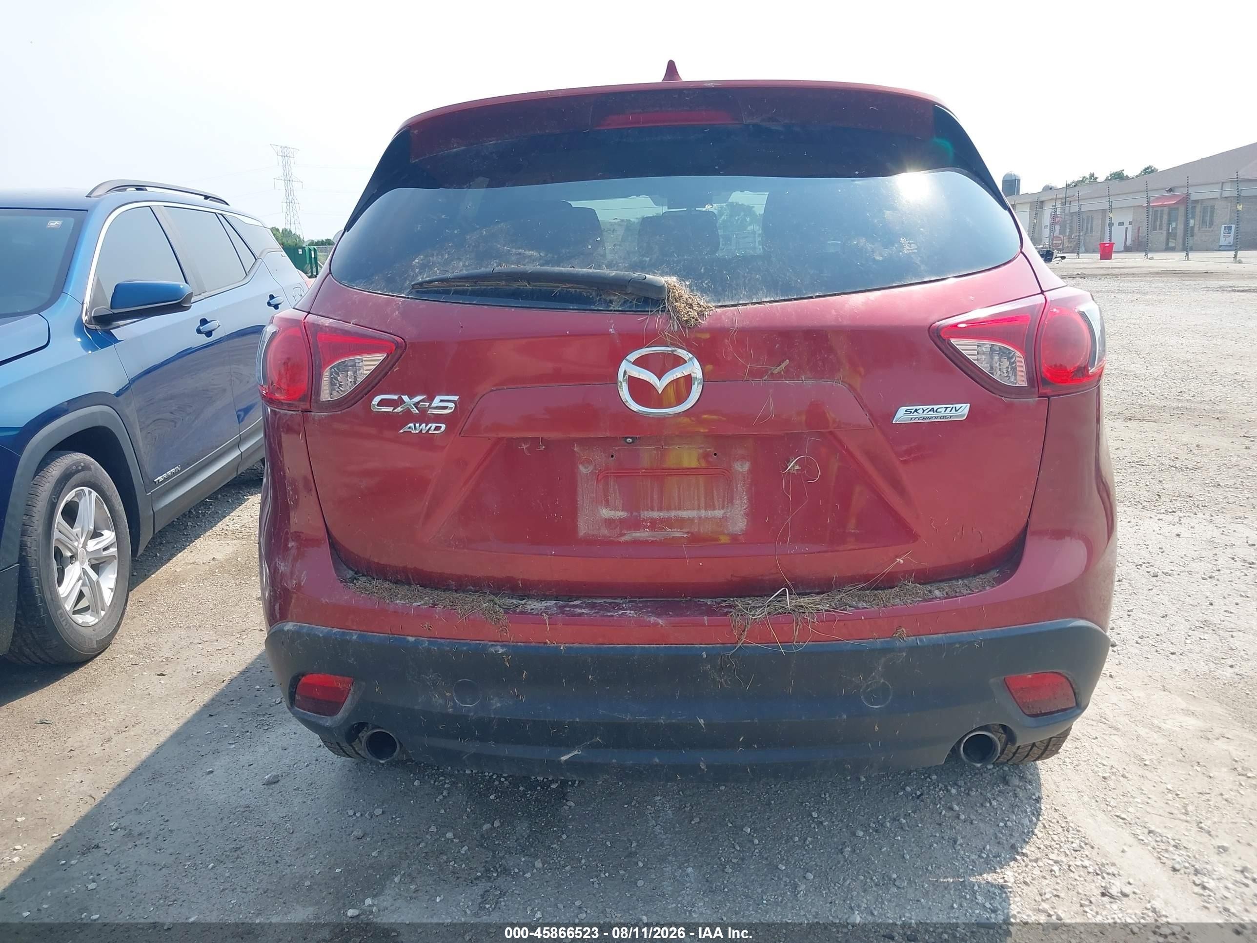 2013 Mazda Cx-5 Touring Red vin: JM3KE4CE4D0160419