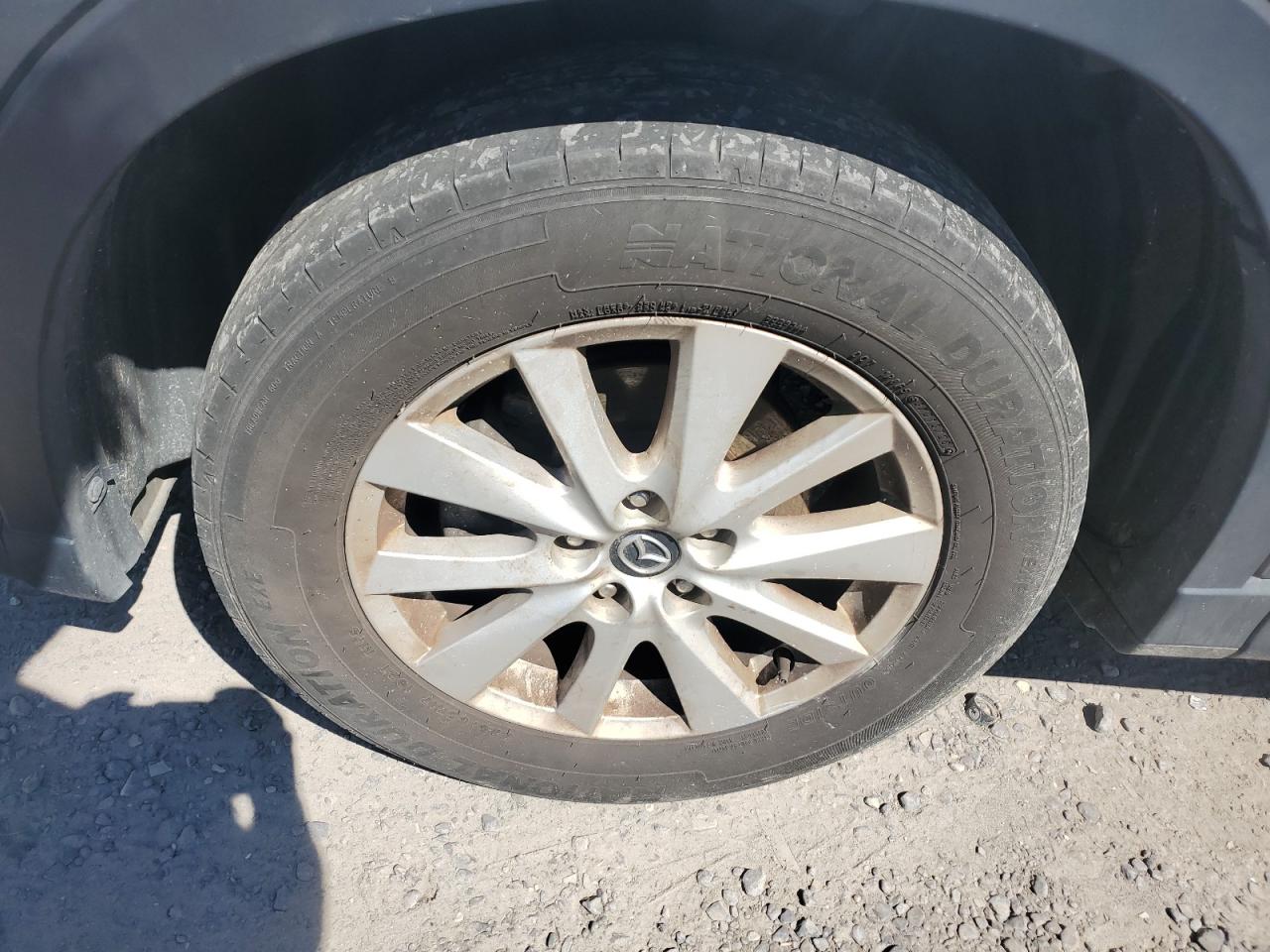 2013 Mazda Cx-5 Touring Gray vin: JM3KE4CE5D0125761 Damage: Left Front Tire, Worn, Replacement Required