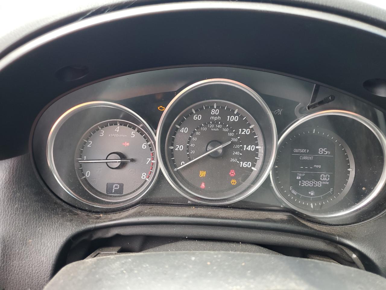 2013 Mazda Cx-5 Touring Gray vin: JM3KE4CE5D0125761 Damage: Warning Light - Engine, On, Unacceptable
