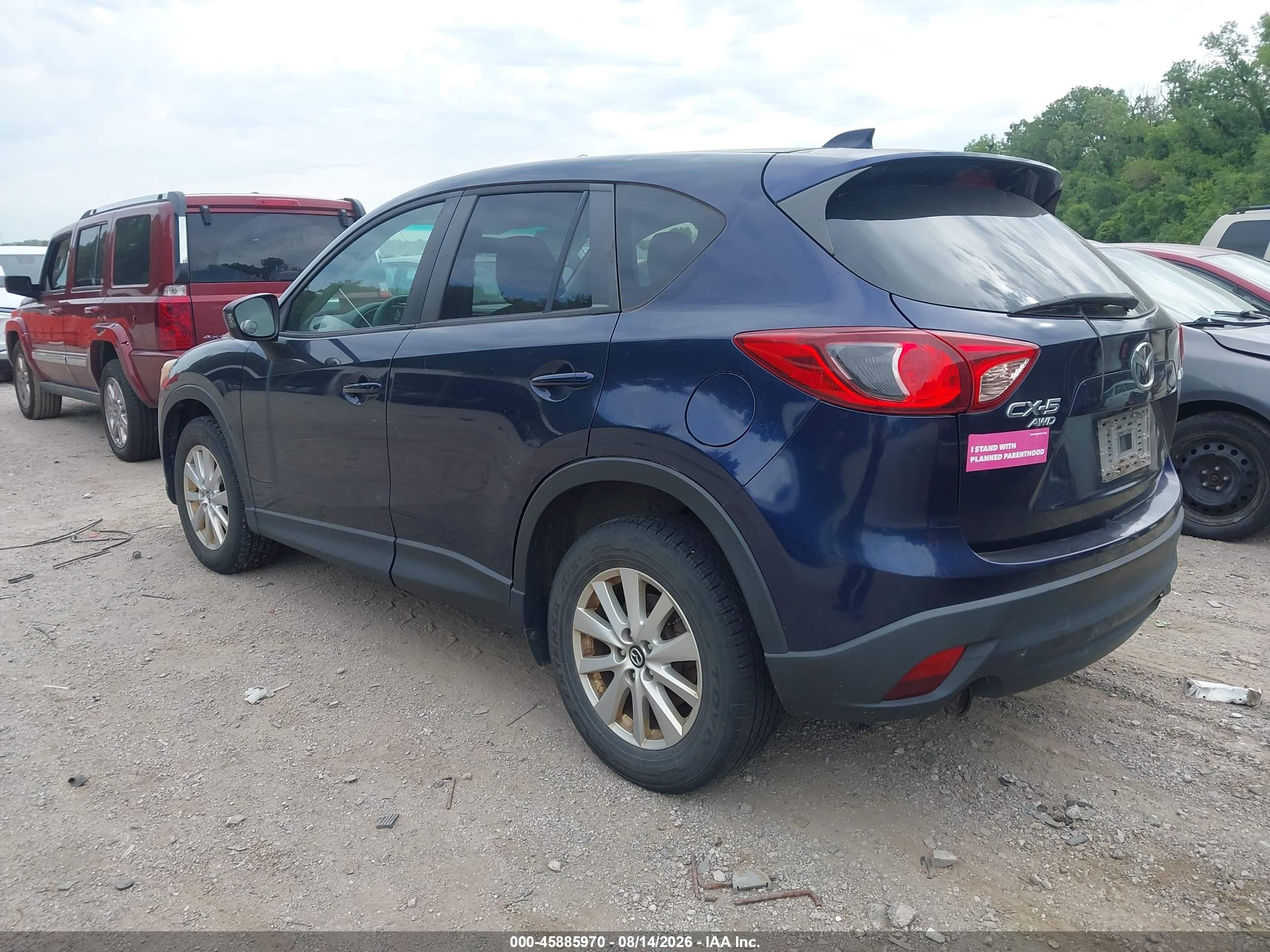 2013 Mazda Cx-5 Touring Blue vin: JM3KE4CE5D0145265