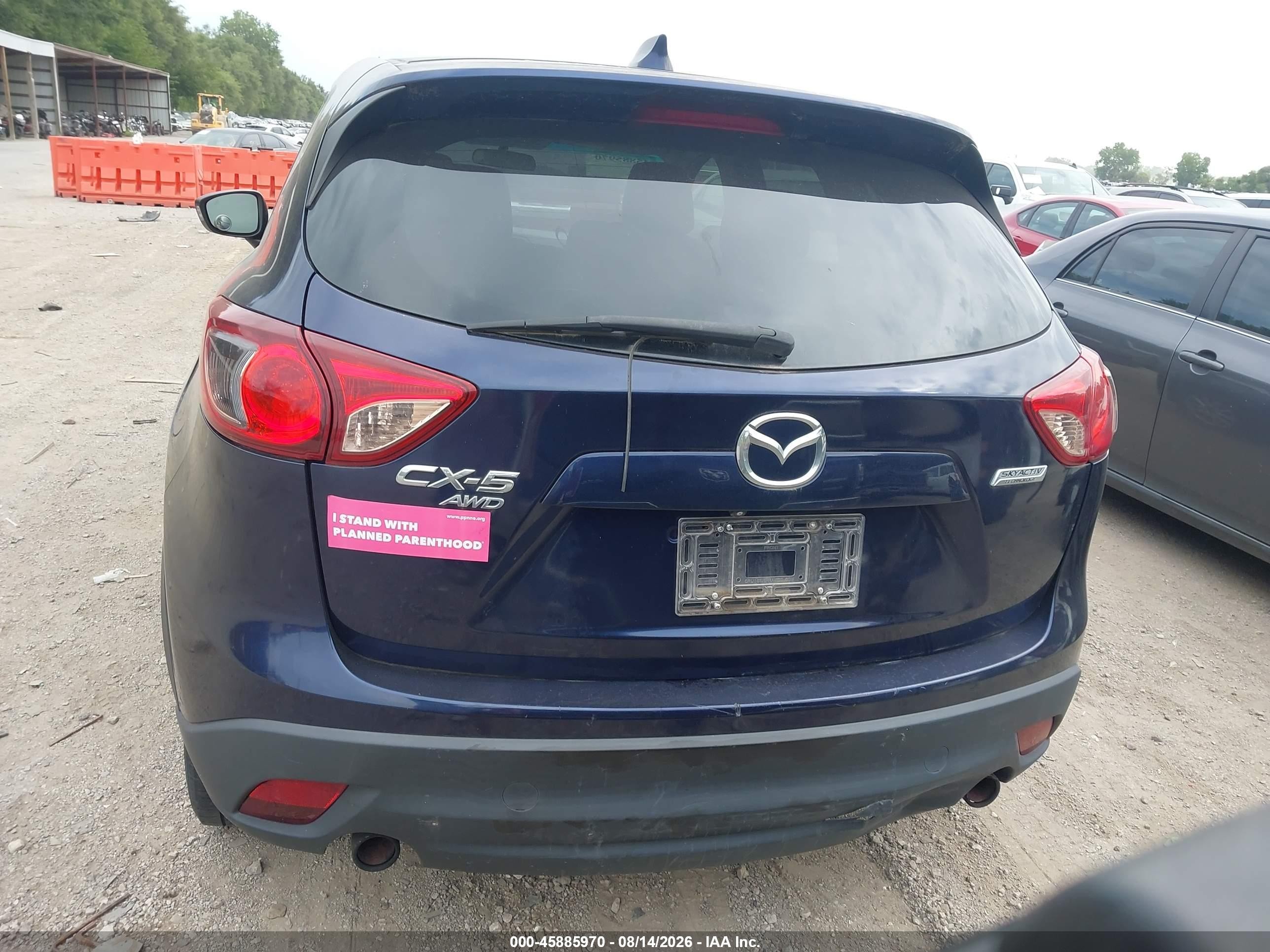2013 Mazda Cx-5 Touring Blue vin: JM3KE4CE5D0145265