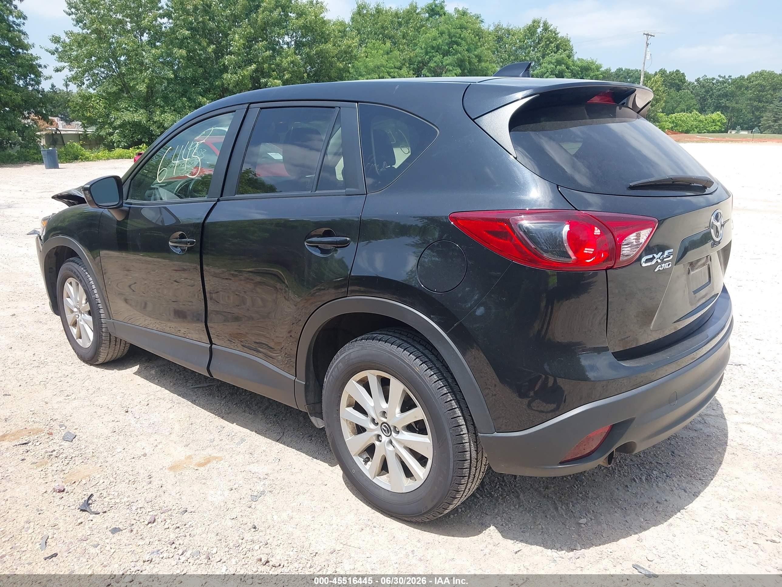 2013 Mazda Cx-5 Touring Black vin: JM3KE4CE6D0116826