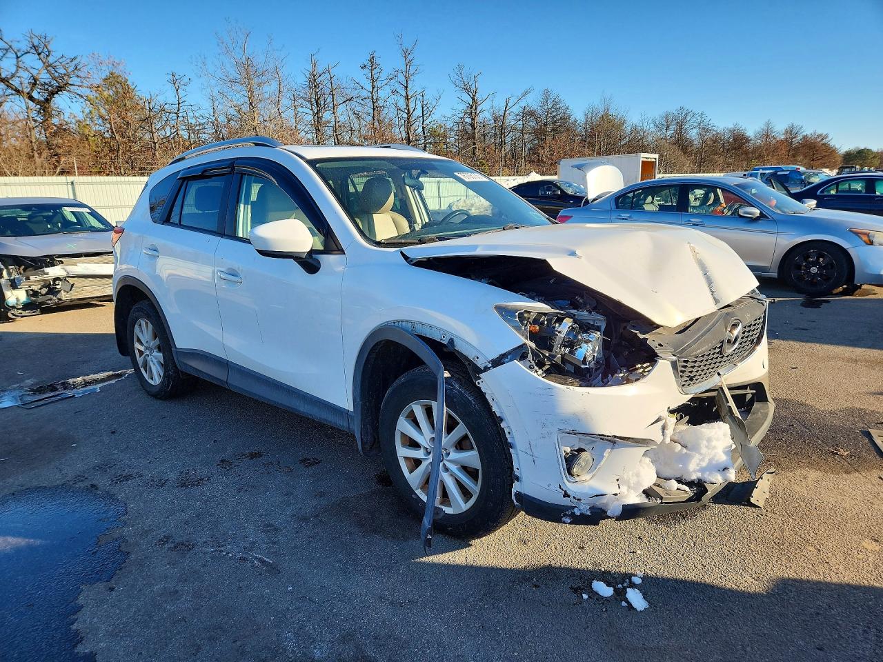 2013 Mazda Cx-5 Touring White vin: JM3KE4CE6D0121718