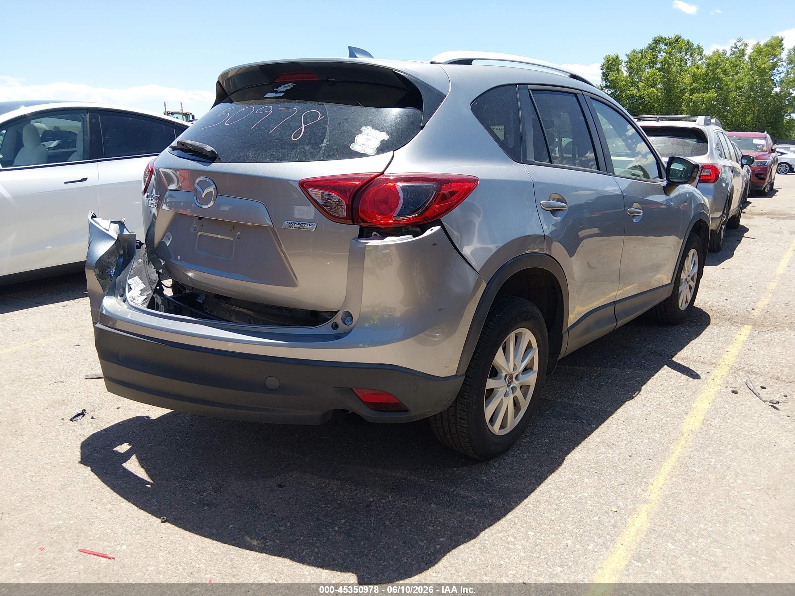 2013 Mazda Cx-5 Touring Silver vin: JM3KE4CE7D0159703
