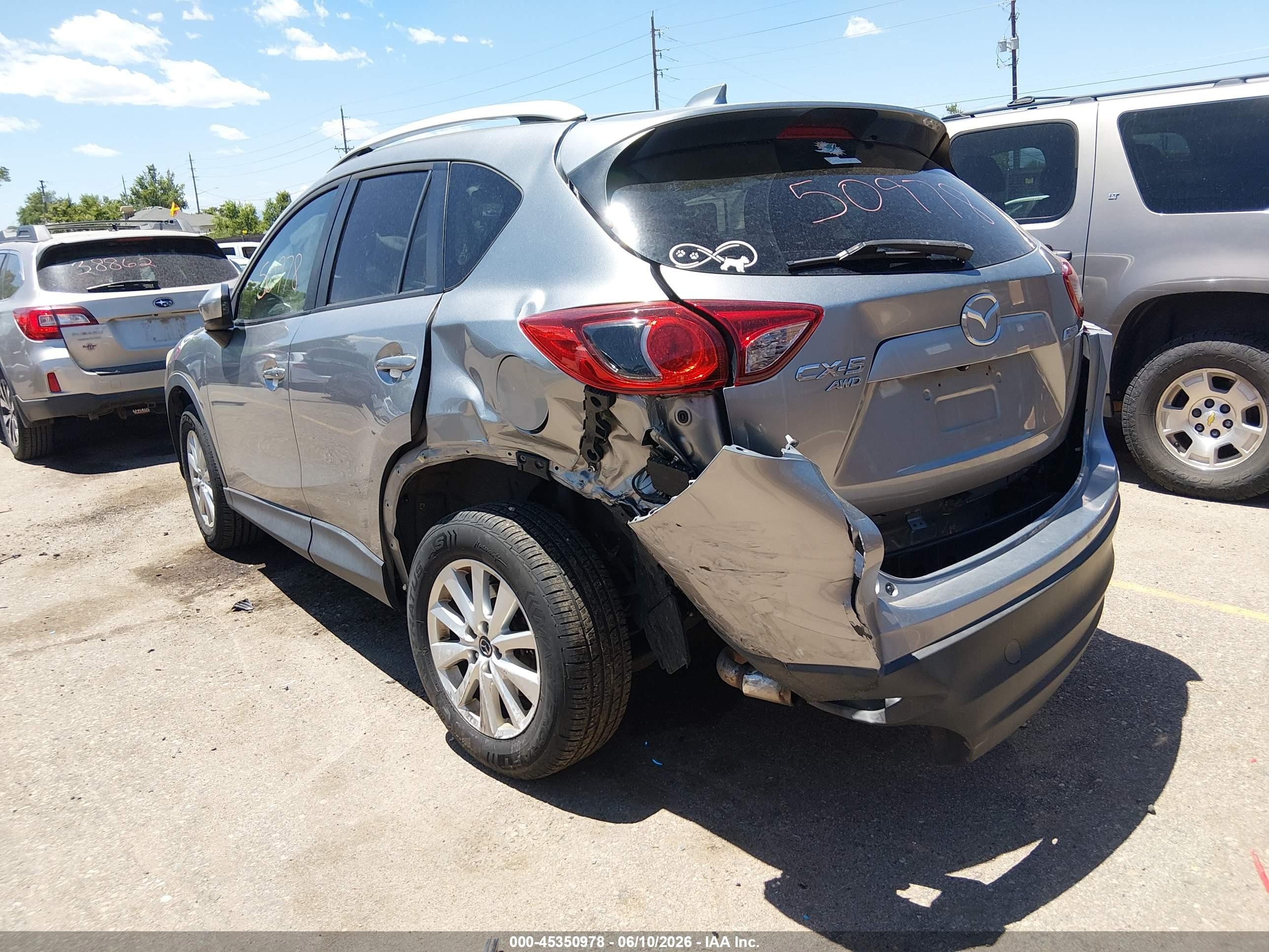 2013 Mazda Cx-5 Touring Silver vin: JM3KE4CE7D0159703