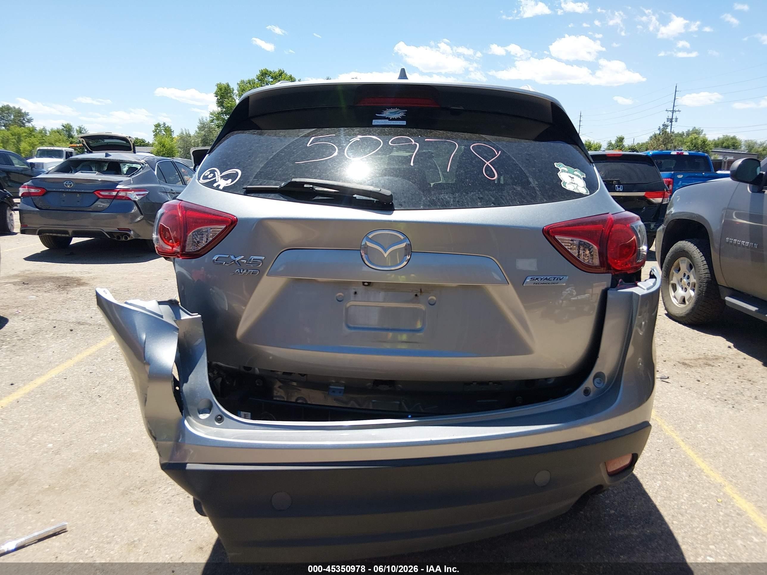 2013 Mazda Cx-5 Touring Silver vin: JM3KE4CE7D0159703