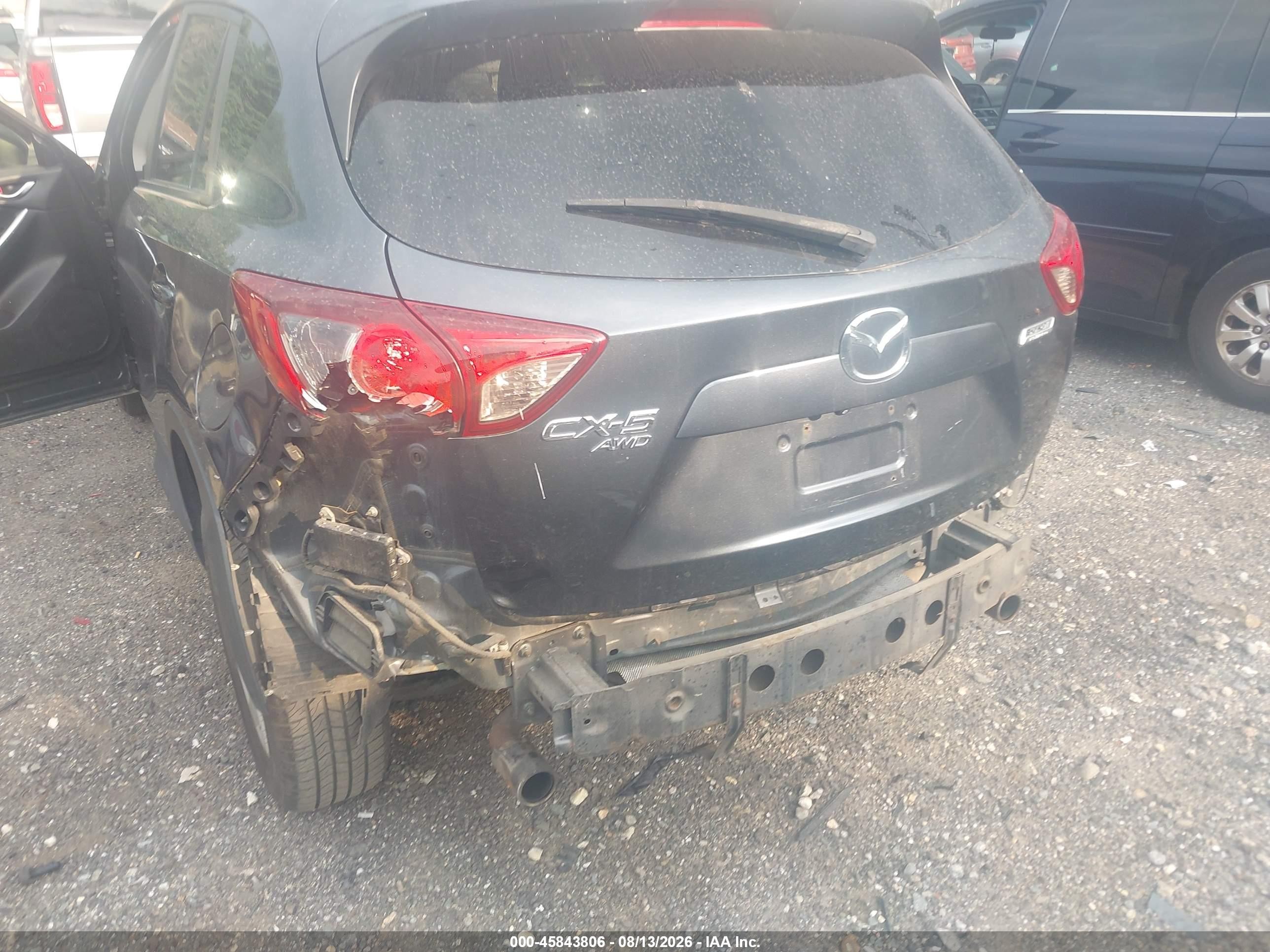 2013 Mazda Cx-5 Touring Gray vin: JM3KE4CE8D0119484