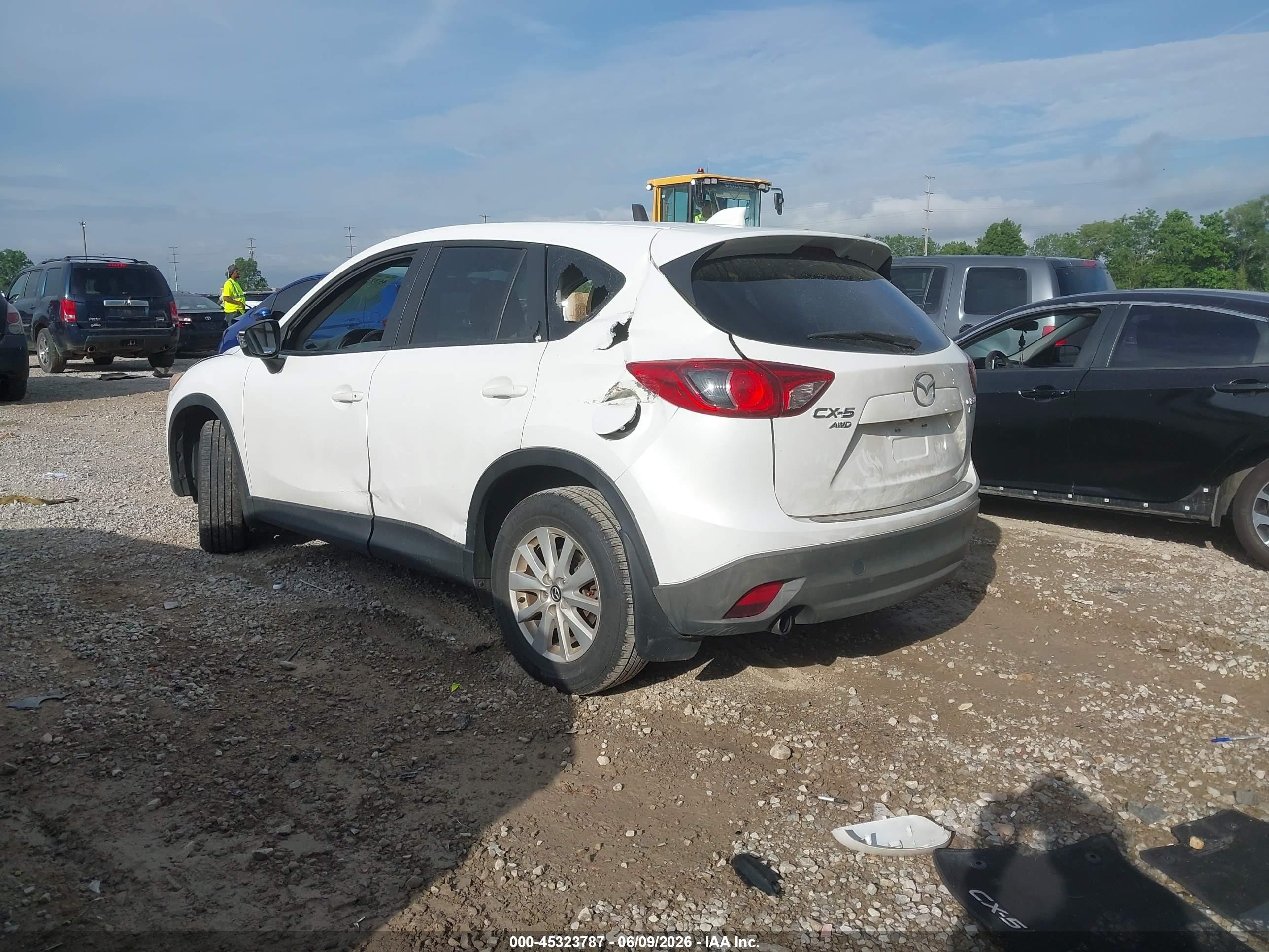 2013 Mazda Cx-5 Touring White vin: JM3KE4CE8D0126239