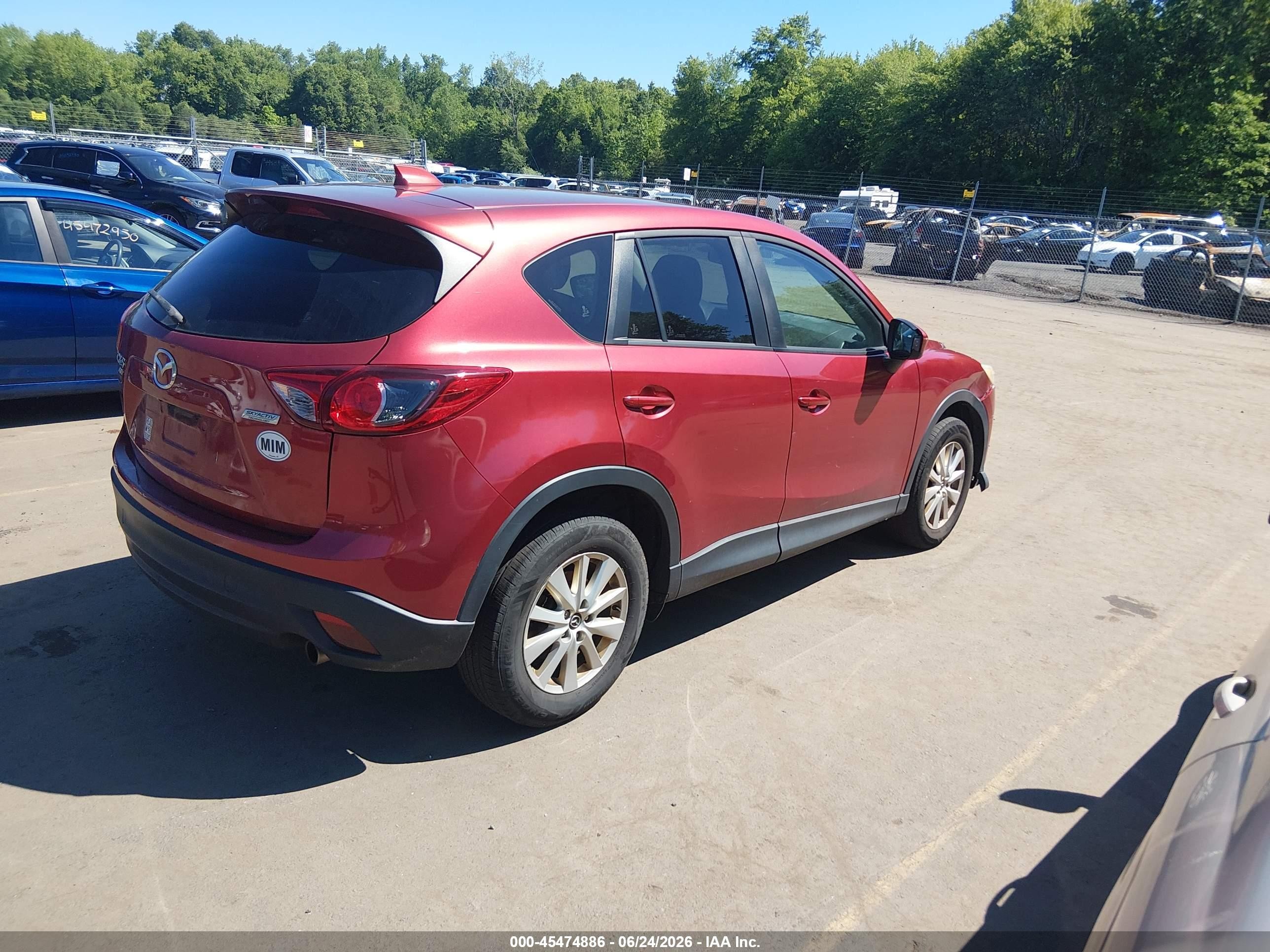 2013 Mazda Cx-5 Touring Red vin: JM3KE4CE8D0131585