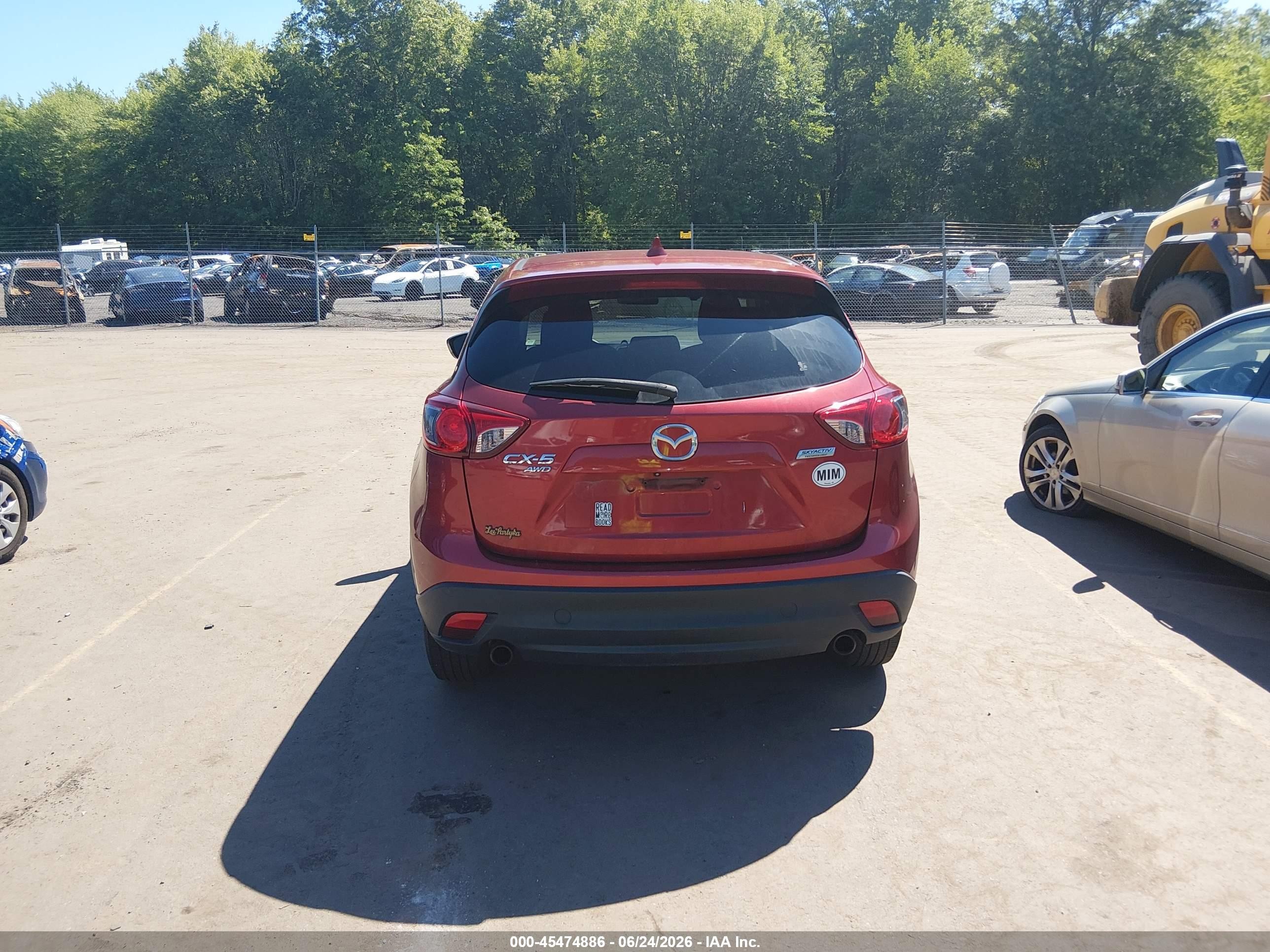 2013 Mazda Cx-5 Touring Red vin: JM3KE4CE8D0131585