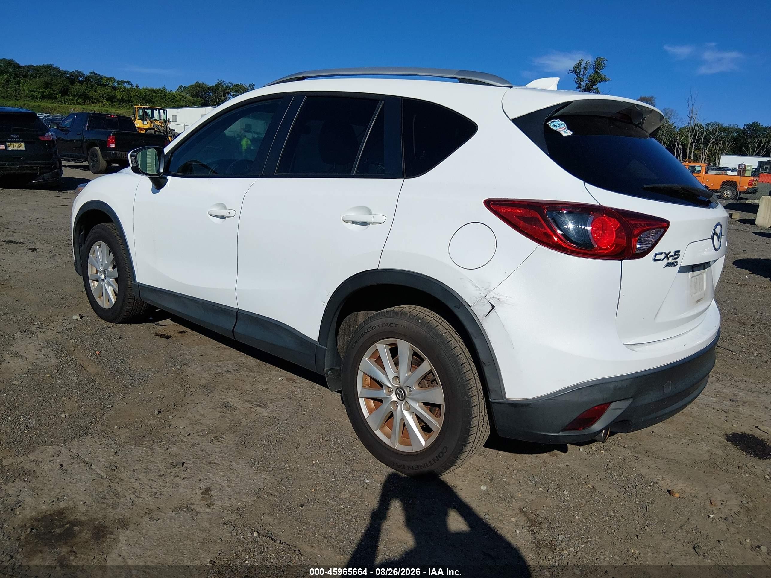 2013 Mazda Cx-5 Touring White vin: JM3KE4CE8D0151917