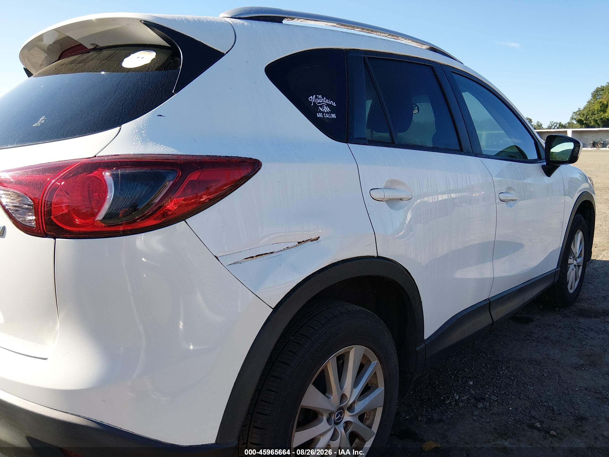 2013 Mazda Cx-5 Touring White vin: JM3KE4CE8D0151917